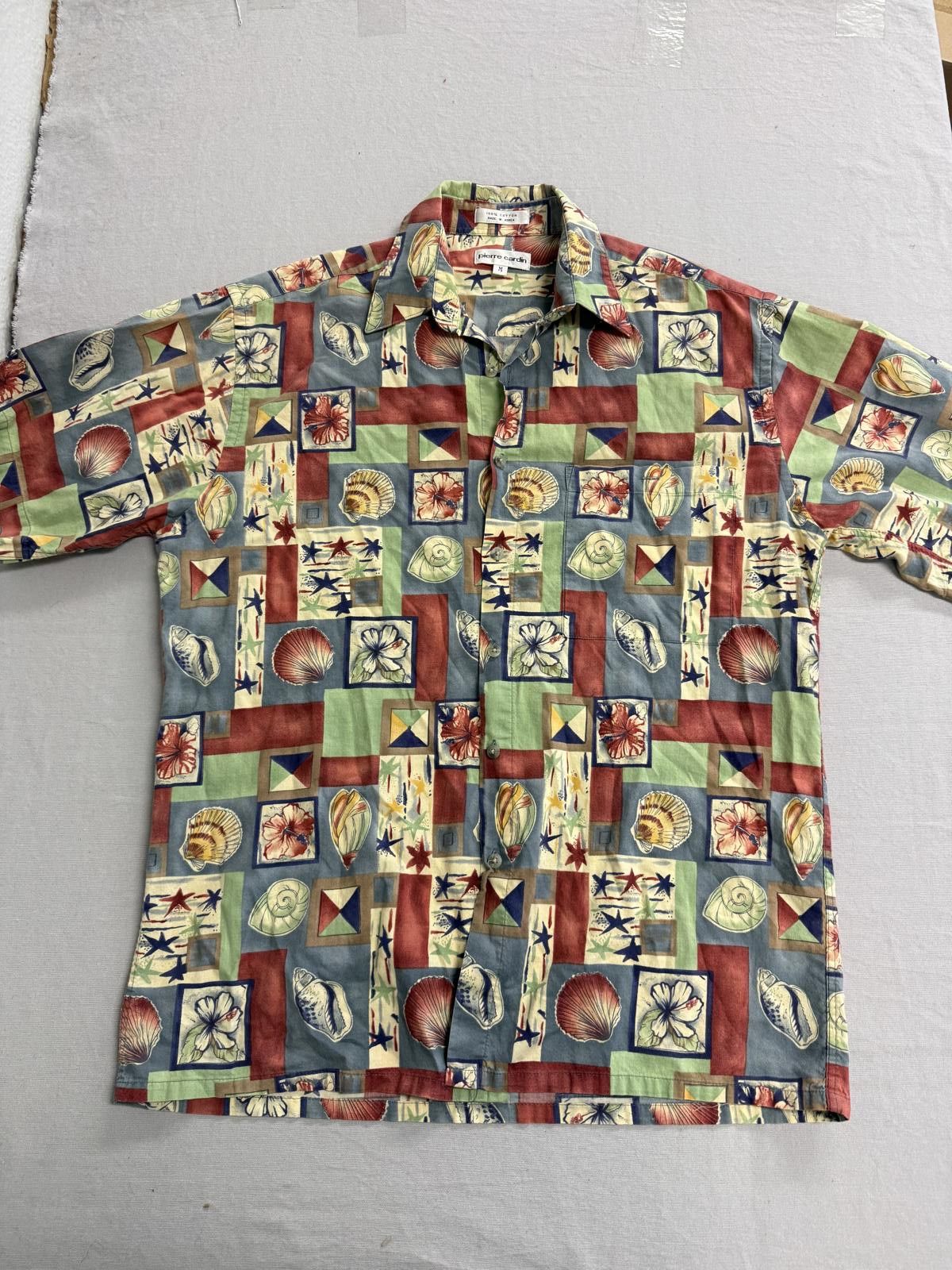 Pierre Cardin Vintage Pierre Cardin Hawaiian Shirt Seashell Panel Print -M Size US M / EU 48-50 / 2 - 1 Thumbnail