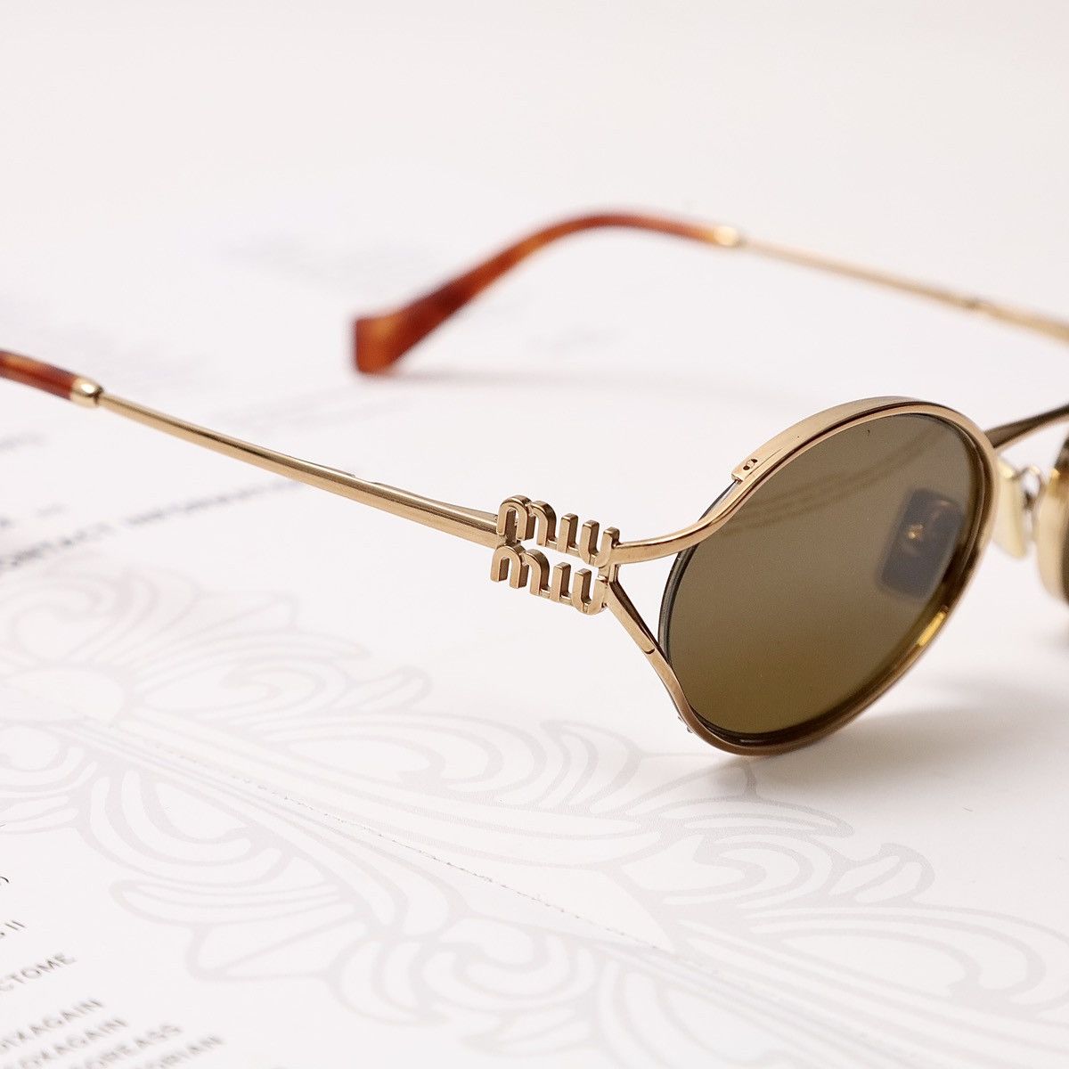 Miu Miu MIU MIU 0MU 52YS SUNGLASSES Size ONE SIZE - 3 Thumbnail