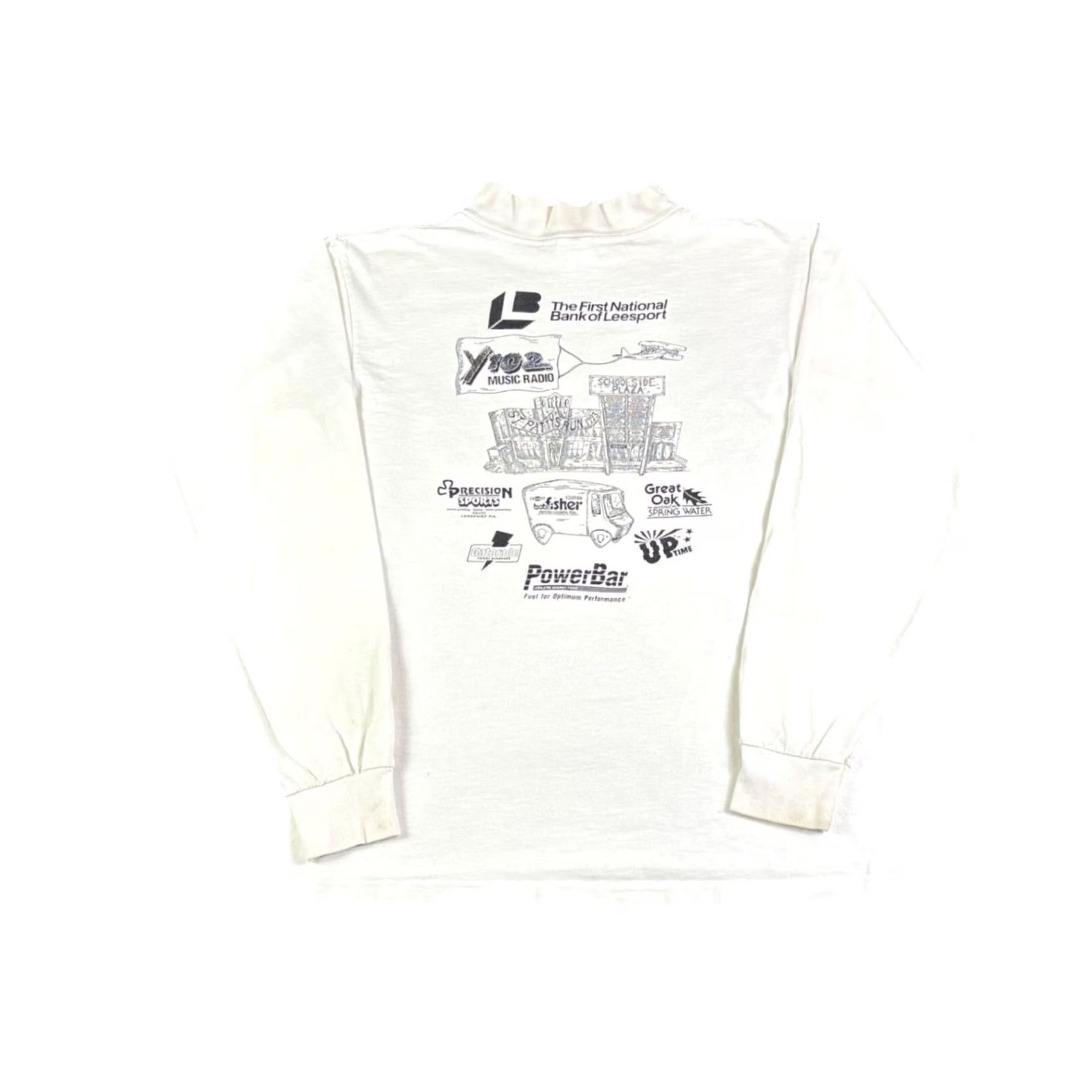 Vintage VINTAGE Killians Red St Pattys 10 Miler Long Sleeve Mock Neck Shirt Medium Men White 1990s Graphic Tee Sportswear Size US M / EU 48-50 / 2 - 2 Thumbnail