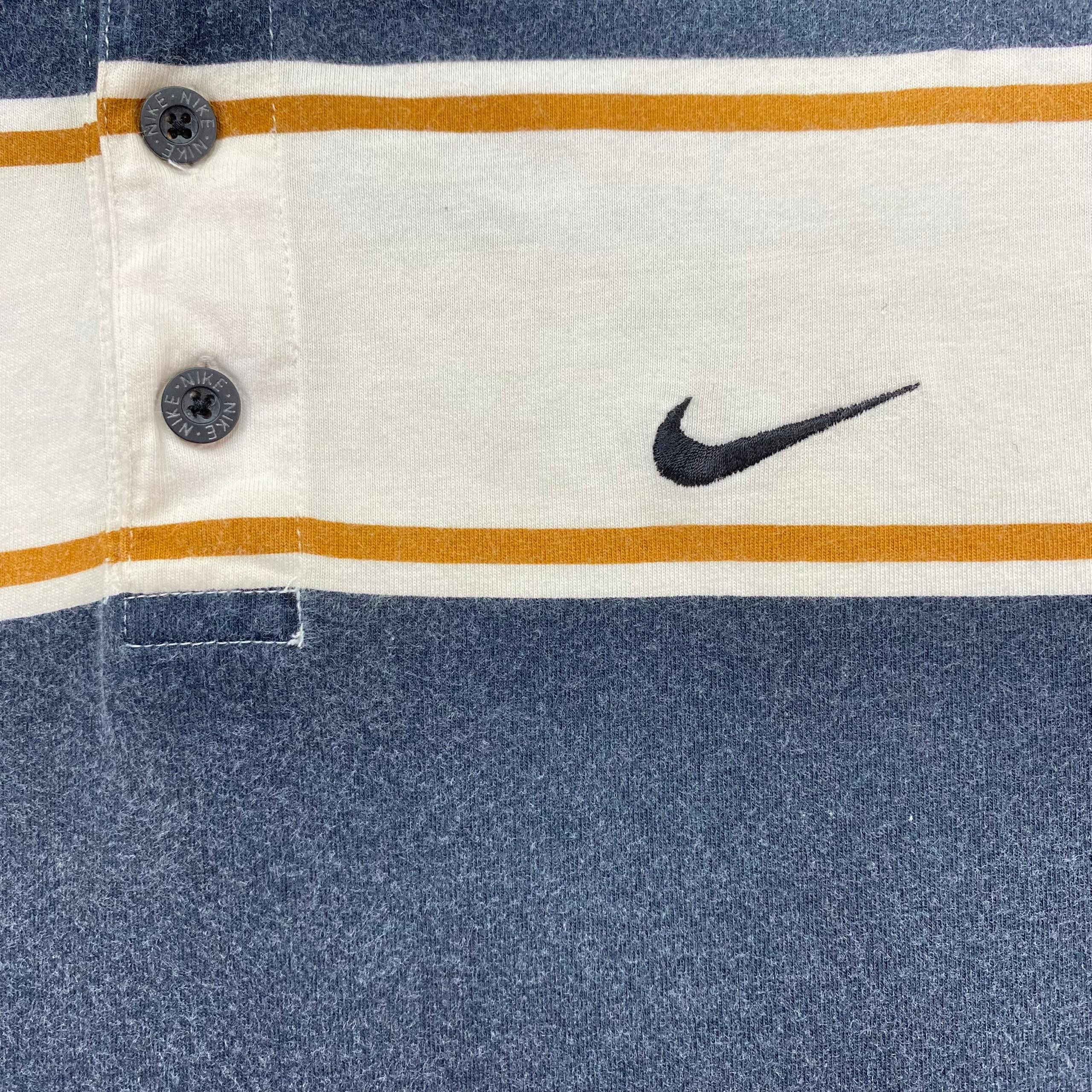 Nike Vintage Nike Stripe Polo Shirt Size US M / EU 48-50 / 2 - 8 Thumbnail