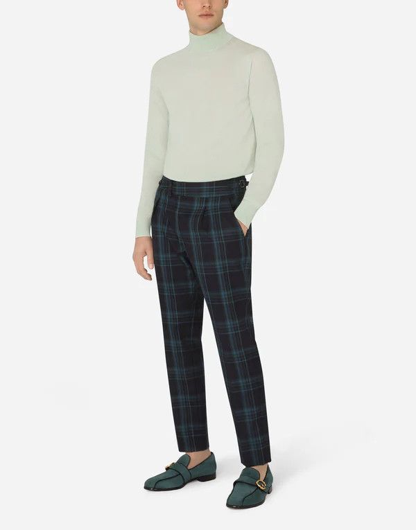 Dolce & Gabbana o1y0125 Checked Casual Pant in Multicolor Size US 30 / EU 46 - 6 Thumbnail