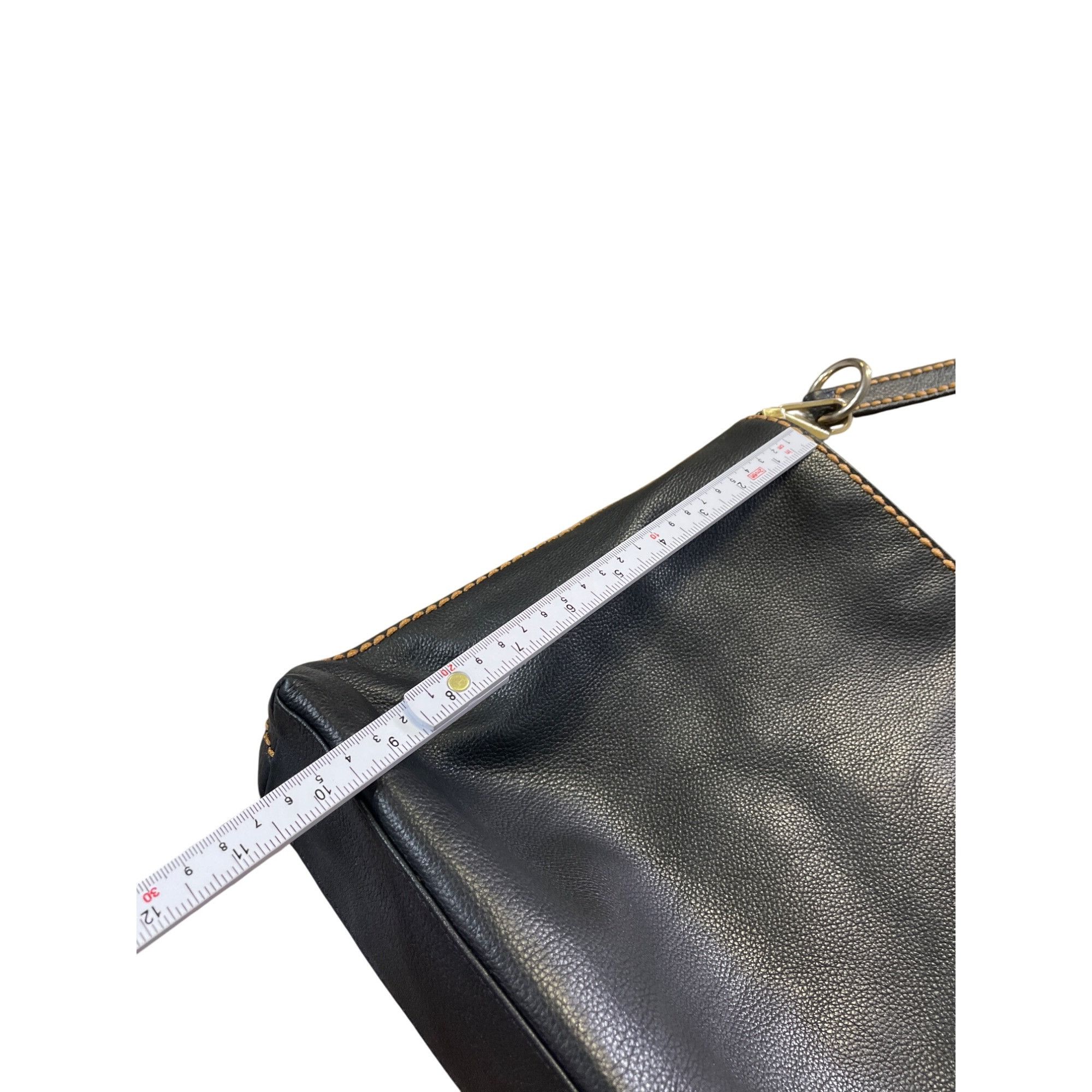 Designer Plinio Visona Womens Brown Reversible Leather Shoulder Handb Size ONE SIZE - 6 Thumbnail
