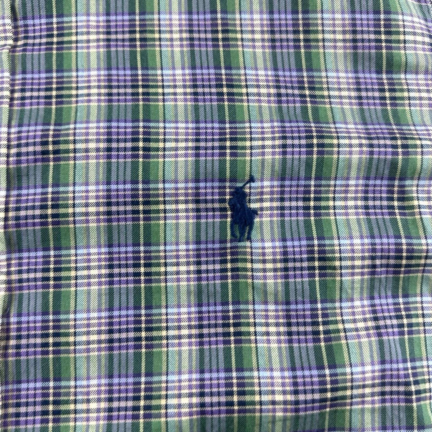 Polo Ralph Lauren Polo Ralph Lauren Shirt Men Large Button-Down Plaid Casual Purple Multicolor Check Long Sleeve Regular Button-Up Performance Size US L / EU 52-54 / 3 - 5 Thumbnail