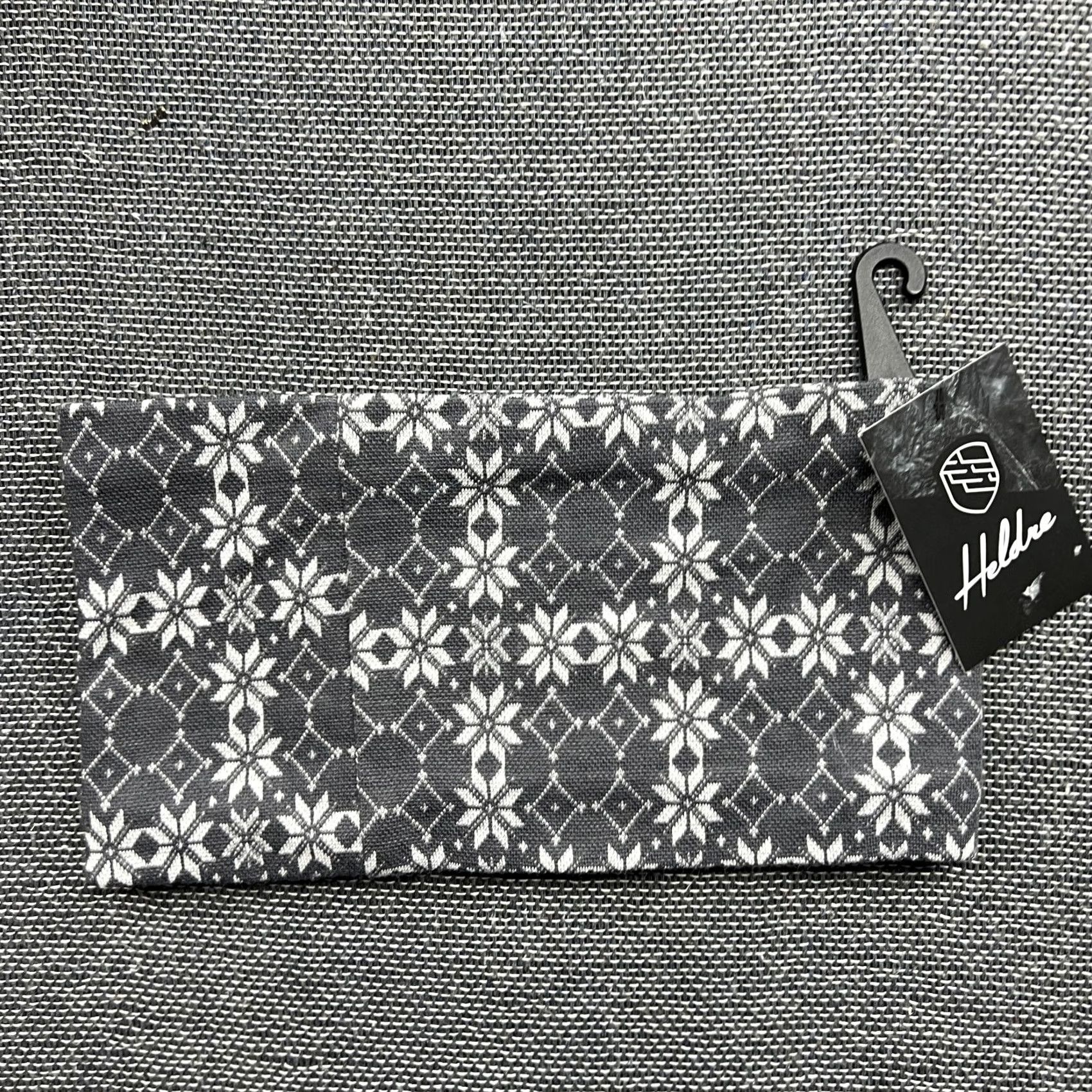 Vintage Heldre Headband One Size Merino Wool Blend Fair Isle Lined Norway Unisex Adults Gray White Textile Knit Winter Mens Womens Size ONE SIZE - 6 Thumbnail