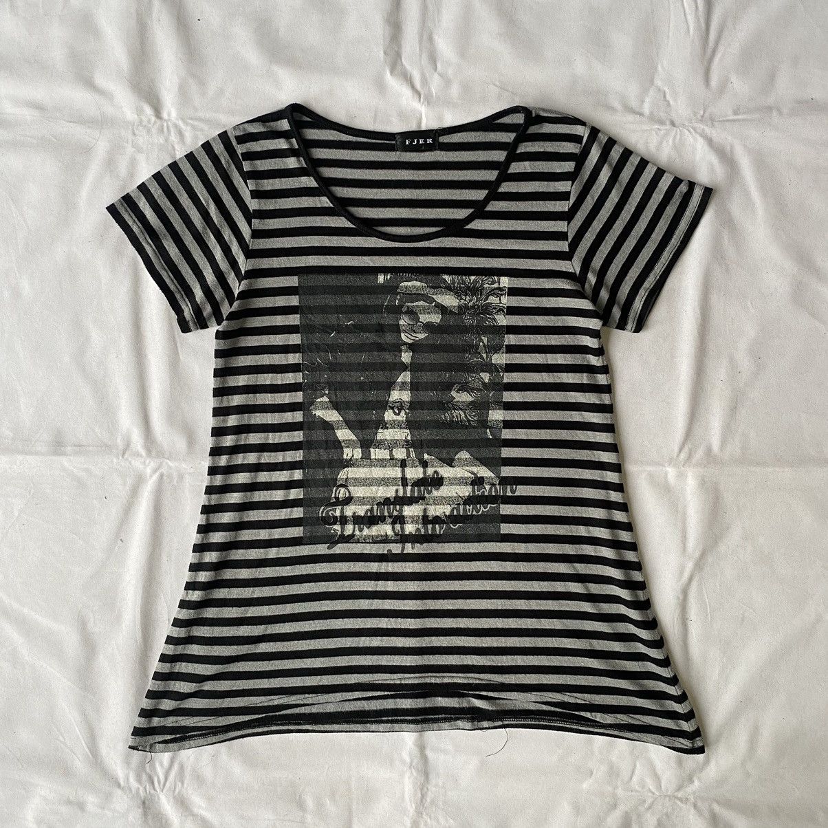 Hysteric Glamour × If Six Was Nine × Japanese Brand Fjer Striped Edgy Grunge Hysteric Glamour Style Tees Size US L / EU 52-54 / 3 - 2 Thumbnail