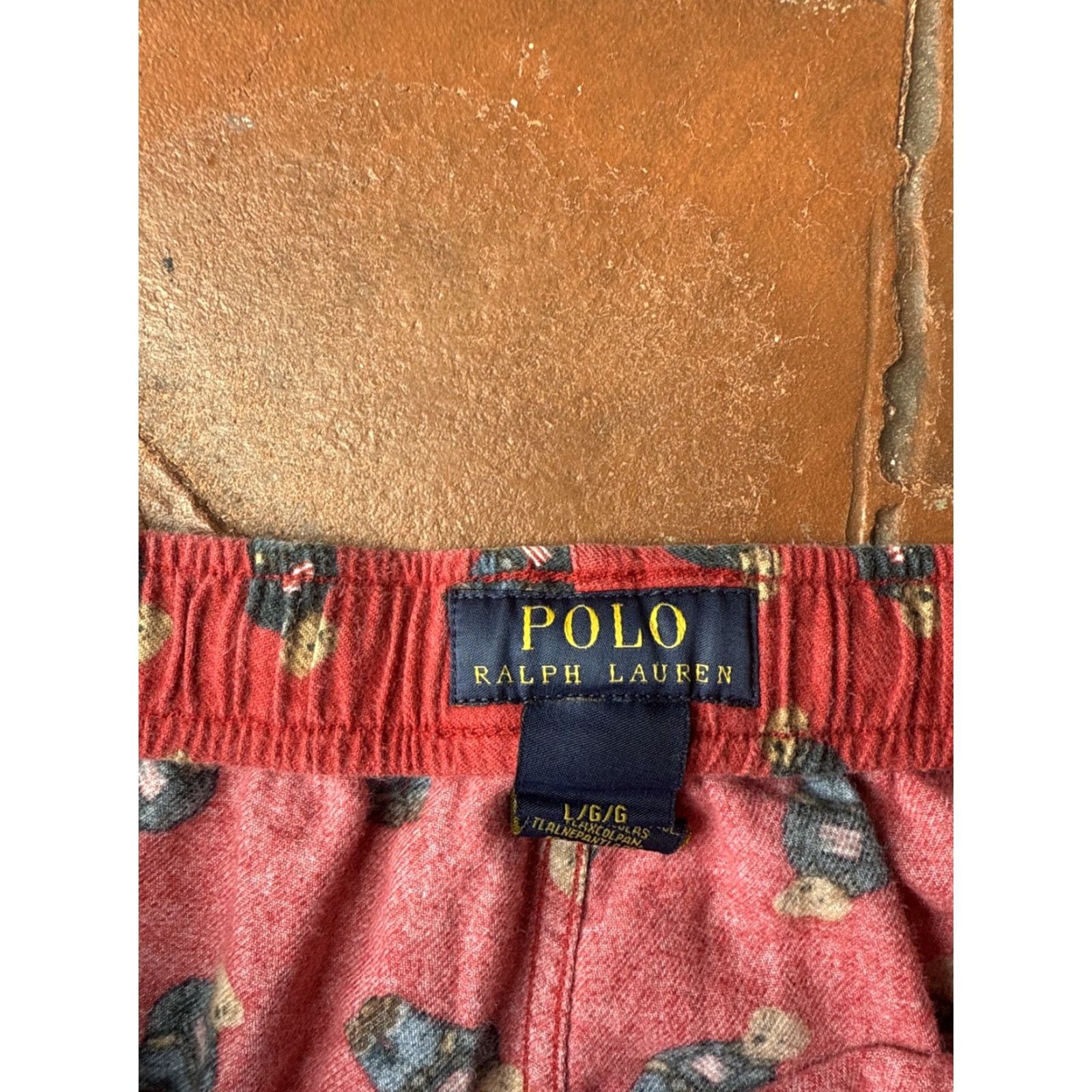 Polo Ralph Lauren VINTAGE Polo Bear Lounge Pants Men’s Large Pajama Sleepwear 100% Cotton Polo Ralph Lauren Bear Graphic Print Nightwear Mens Size US L / EU 52-54 / 3 - 2 Thumbnail