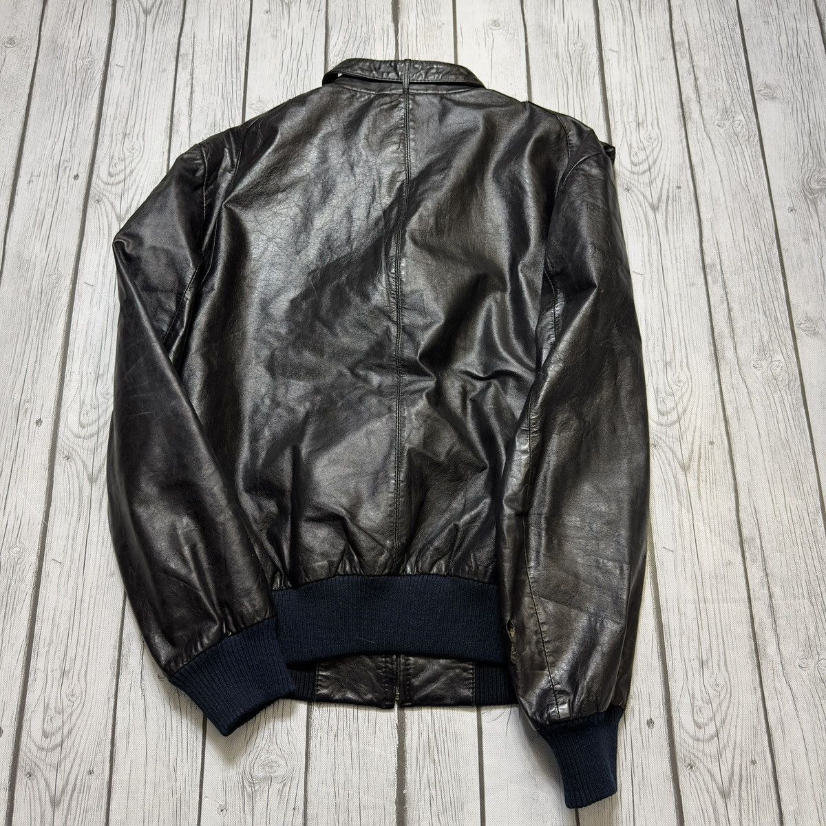 Members Only × Vintage Vintage Members Only leather jacket Size US L / EU 52-54 / 3 - 2 Thumbnail