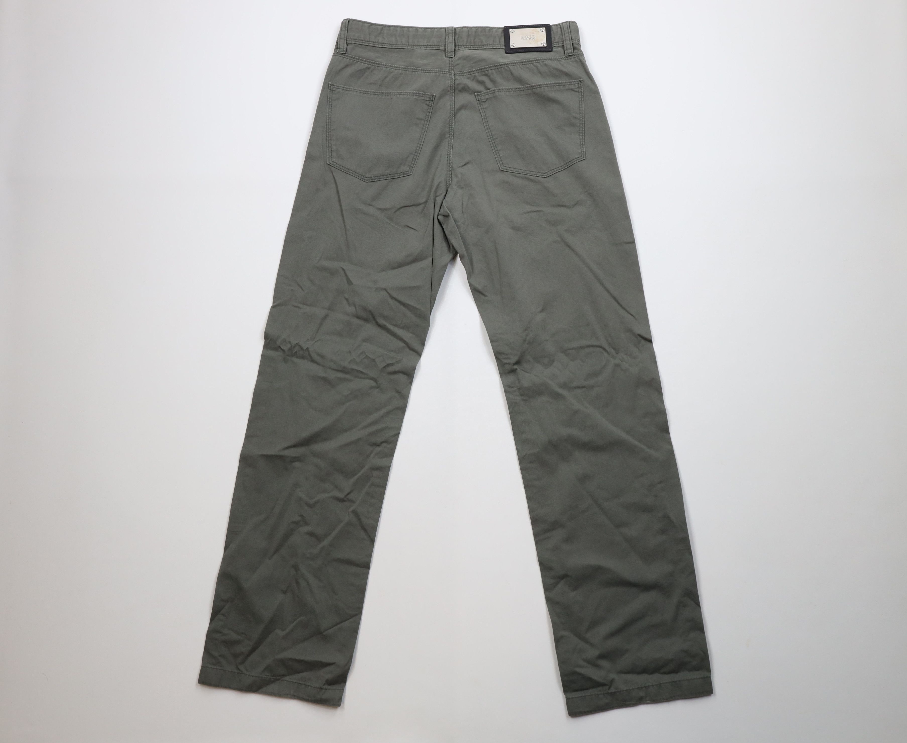Hugo Boss Vintage Hugo Boss Straight Leg Chino Pants Trousers Gray Size US 32 / EU 48 - 10 Thumbnail