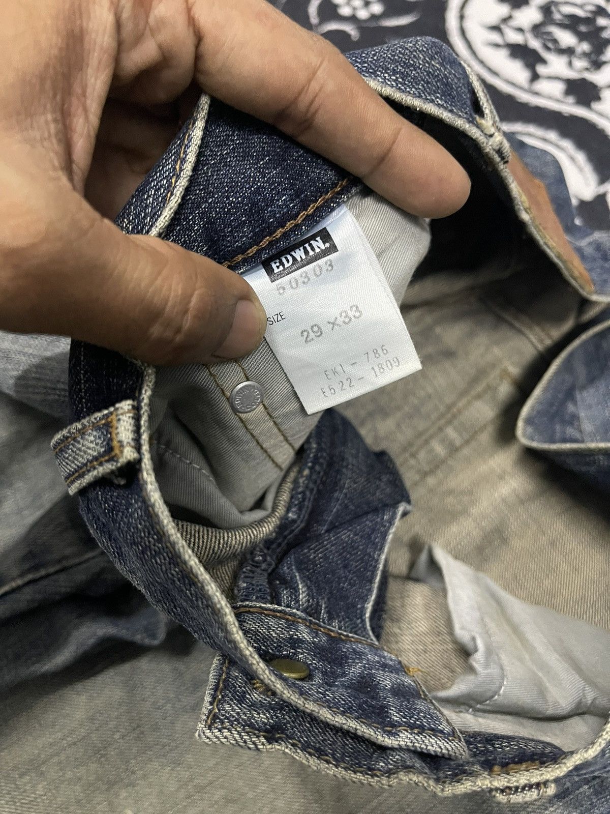 Edwin VINTAGE EDWIN 503 DISTRESSED JEANS 29x33 Size US 29 - 10 Thumbnail