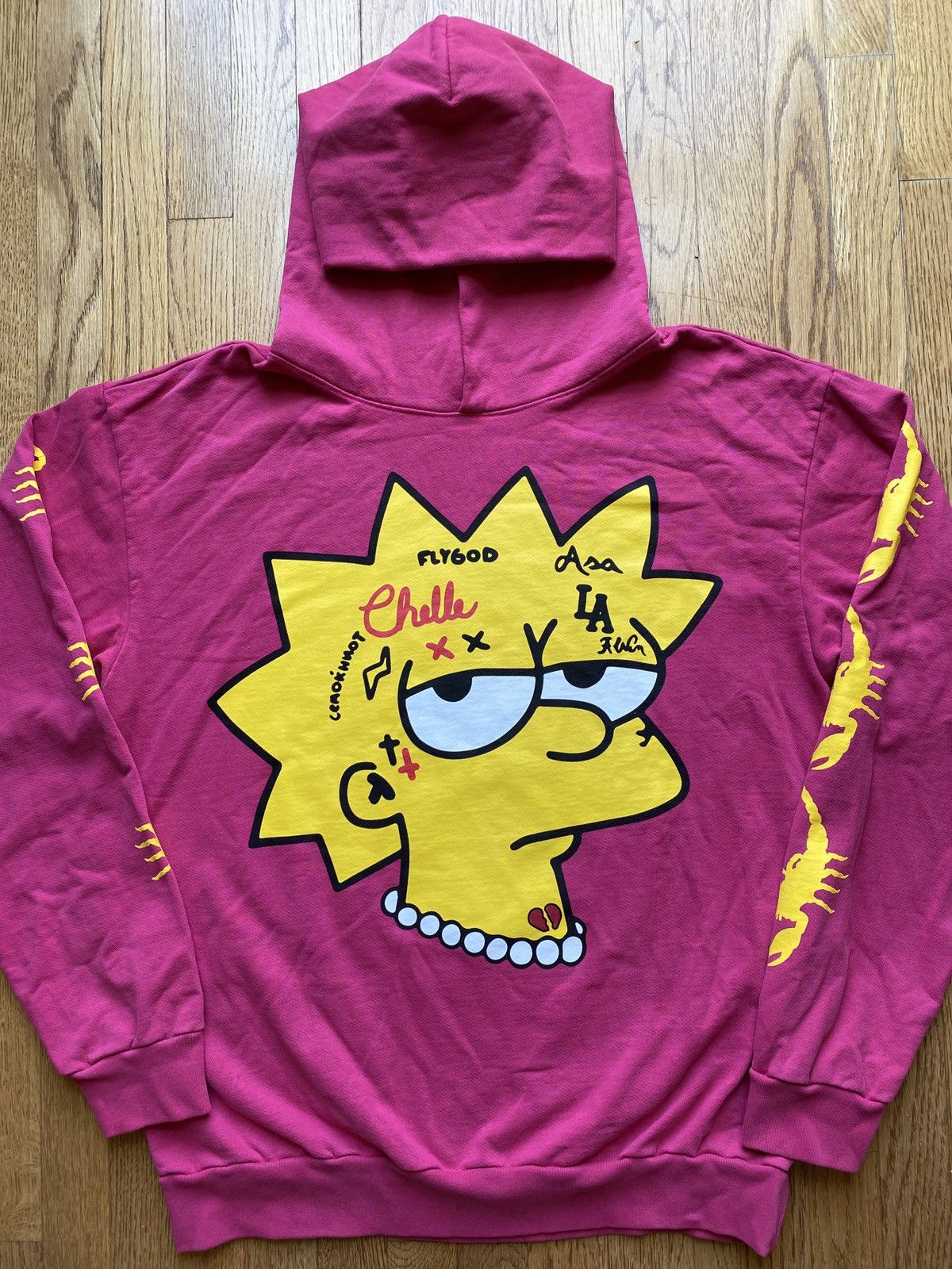 image of West Side Gunn Fashion Rebels Lisa Simpson in Pink, Men's (Size XL)