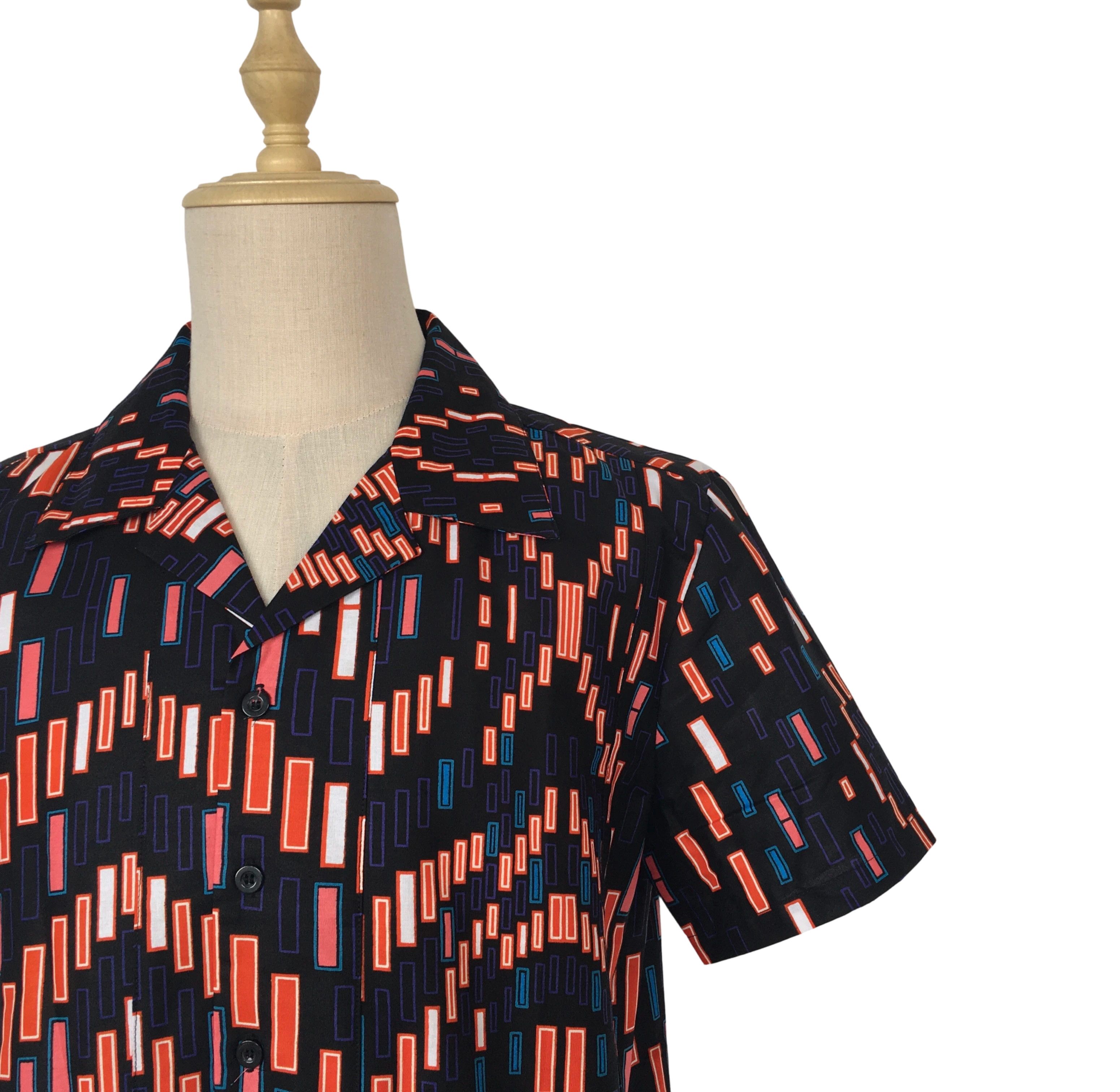 Other African Wax Print Men Shirt Short Sleeves Summer Size US XL / EU 56 / 4 - 6 Thumbnail