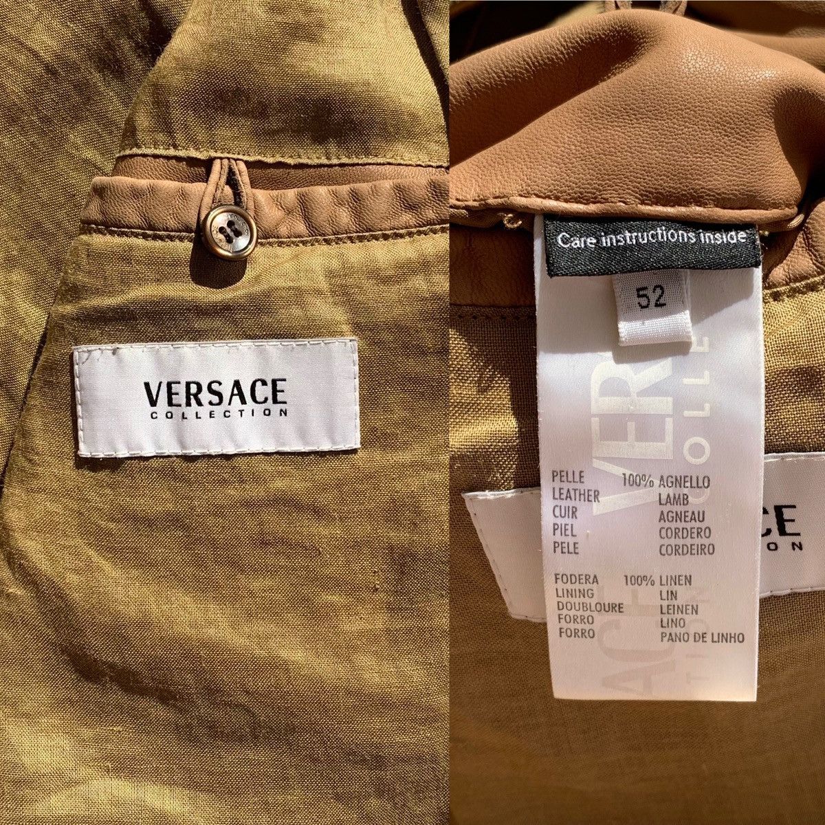 Versace Versace Collection Lamb Skin Biker Leather Jacket Size US L / EU 52-54 / 3 - 11 Thumbnail