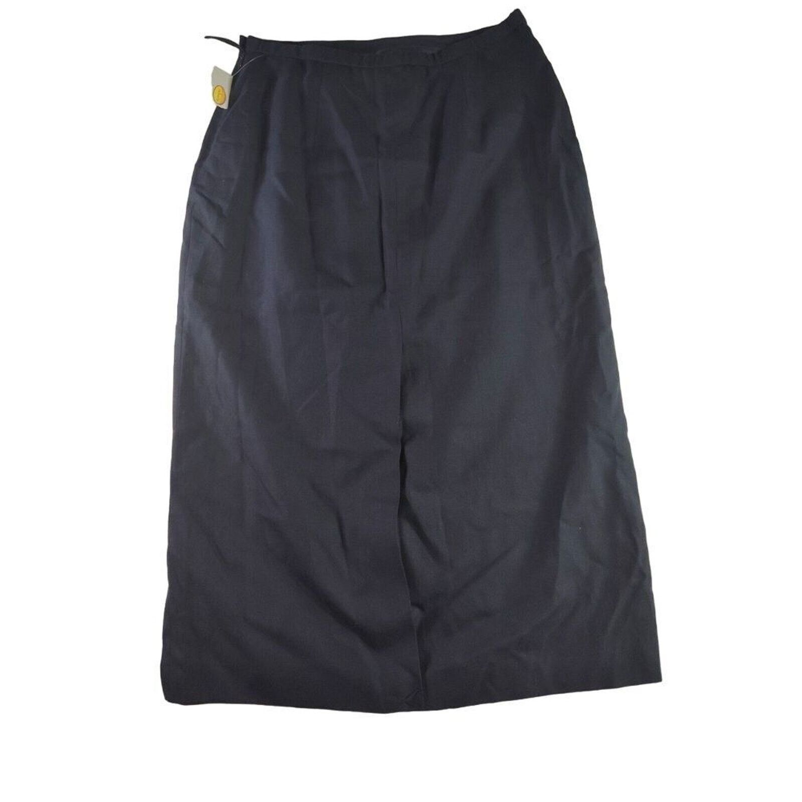& Other Stories Talbots Skirt Rayon & Linen Italian Fabric Womens 14 Long Size 36" / US 14 / IT 50 - 2 Thumbnail