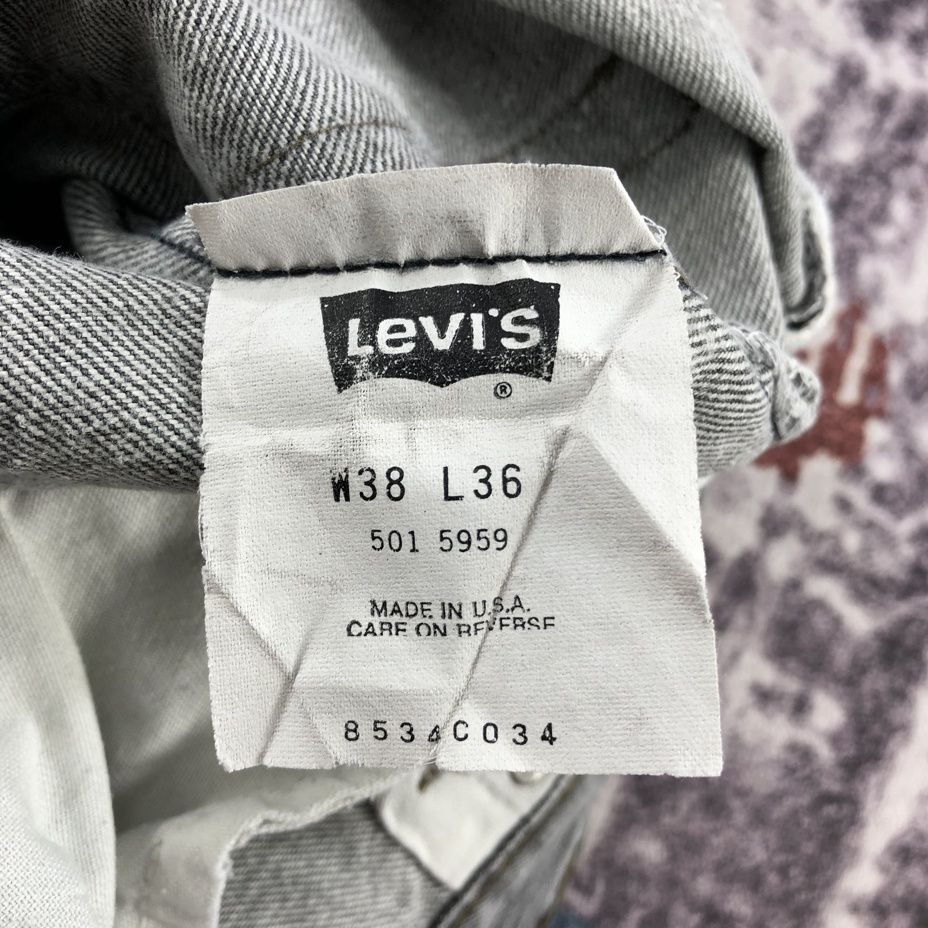 Levi's × Vintage Vintage 90s Faded Black Levis 501 Jeans-JM2394 Size US 37 - 15 Thumbnail