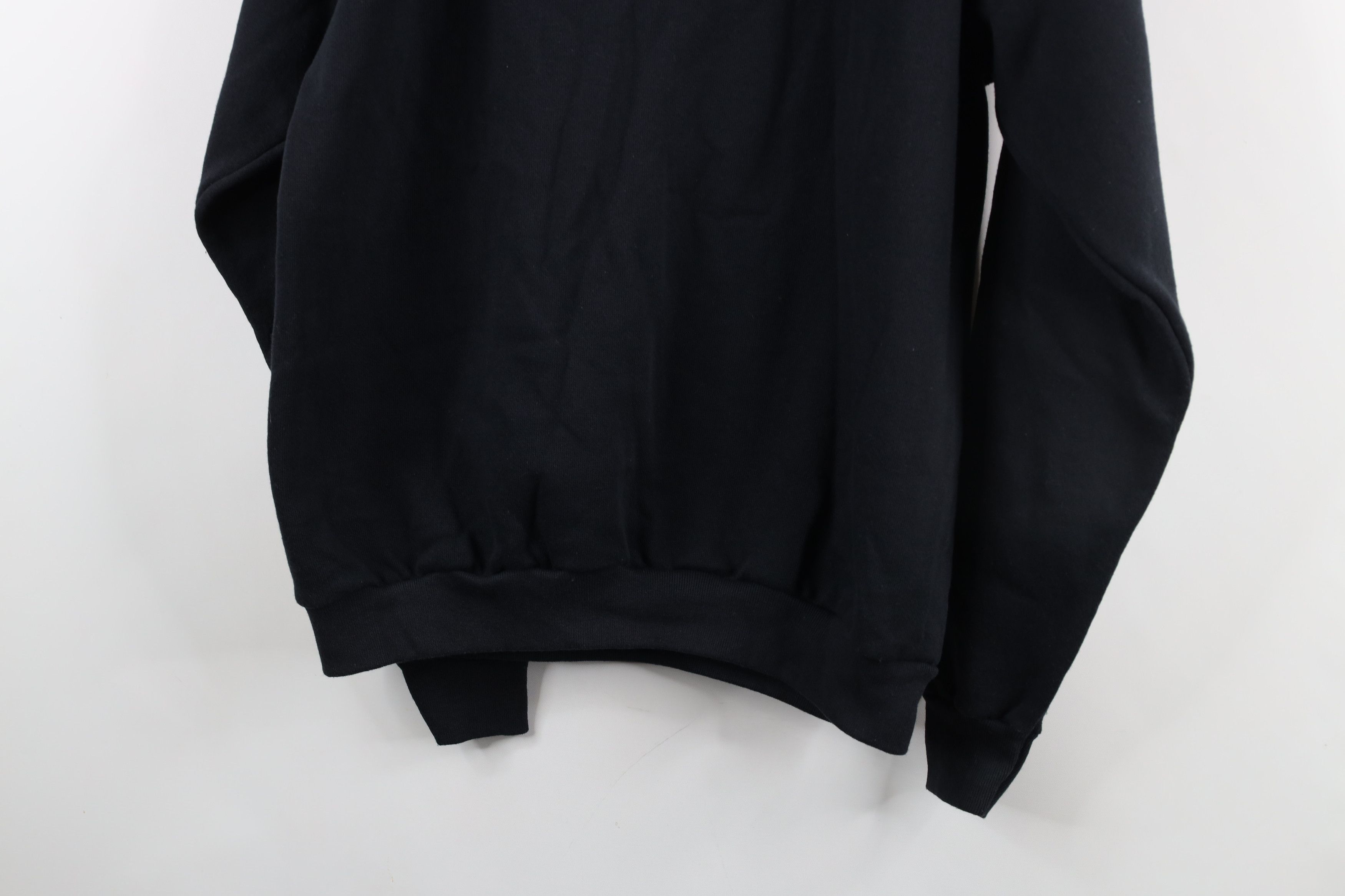 Vintage Vintage 90s Streetwear Blank Crewneck Sweatshirt Black USA Size US M / EU 48-50 / 2 - 10 Thumbnail