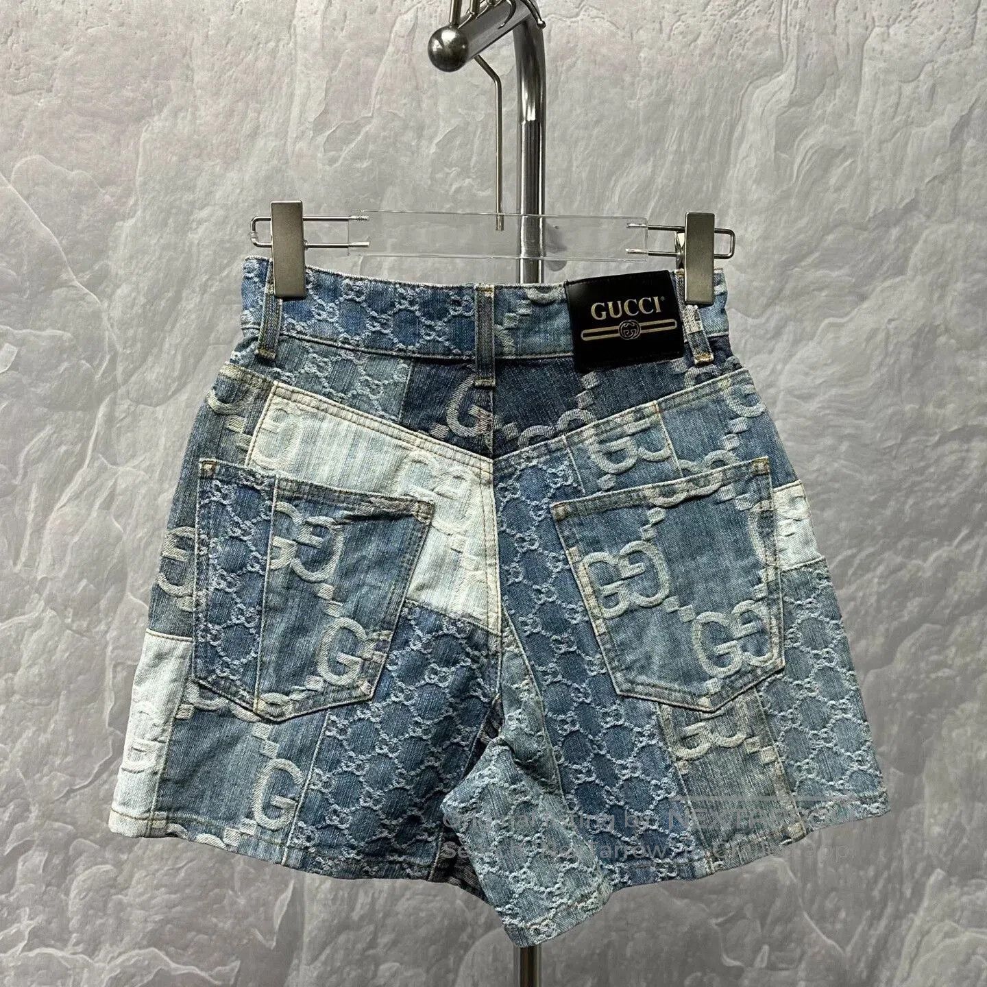 Gucci gucci patchwork denim shorts size 23. Size 23" - 4 Thumbnail