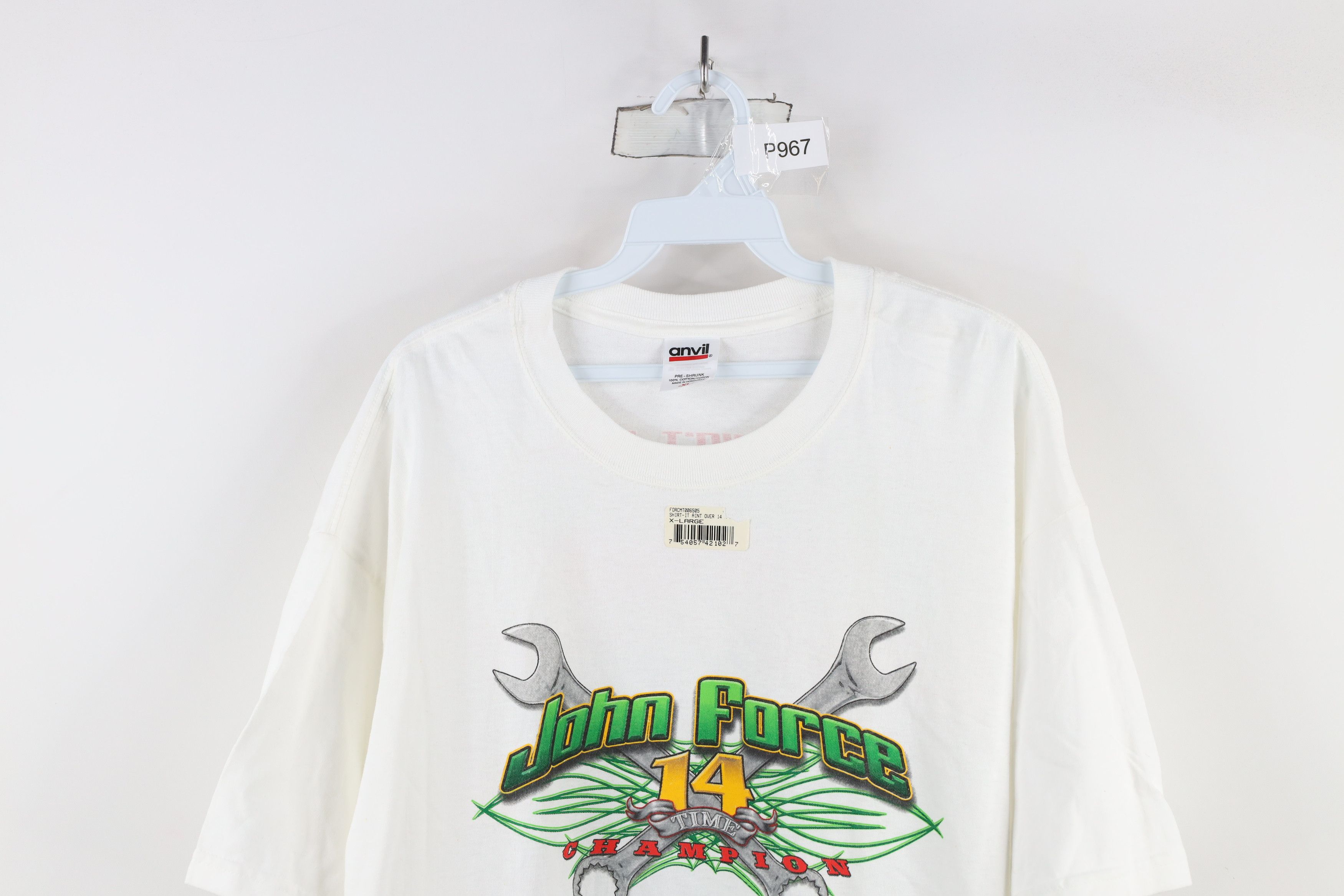 Vintage Deadstock Vintage Y2k 2007 John Force NHRA Racing T-Shirt Size US XL / EU 56 / 4 - 2 Thumbnail