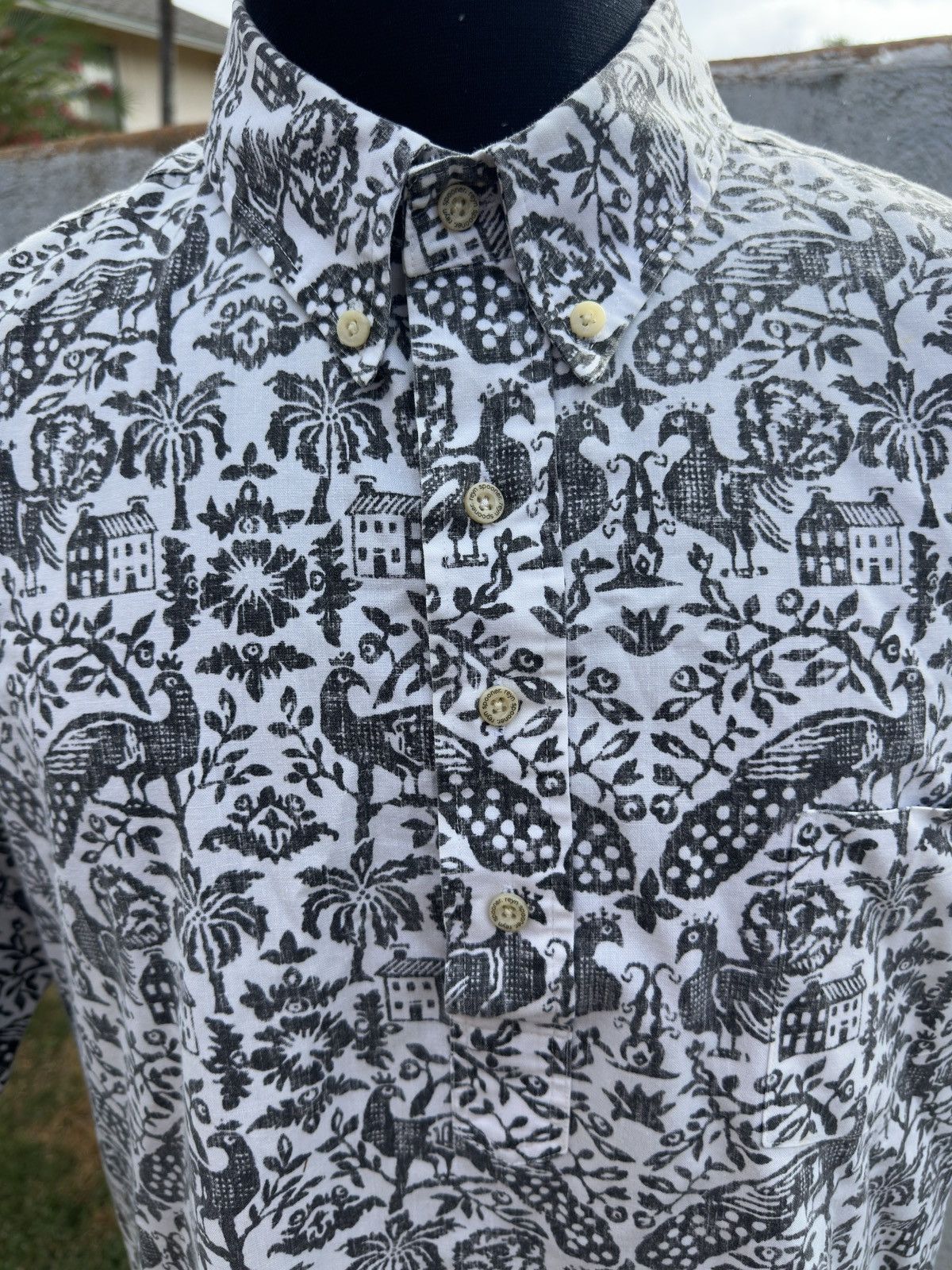 Reyn Spooner Reyn Spooner Hawaiian Print White/Black 3/4 Button Men's XXL Size US XXL / EU 58 / 5 - 3 Thumbnail