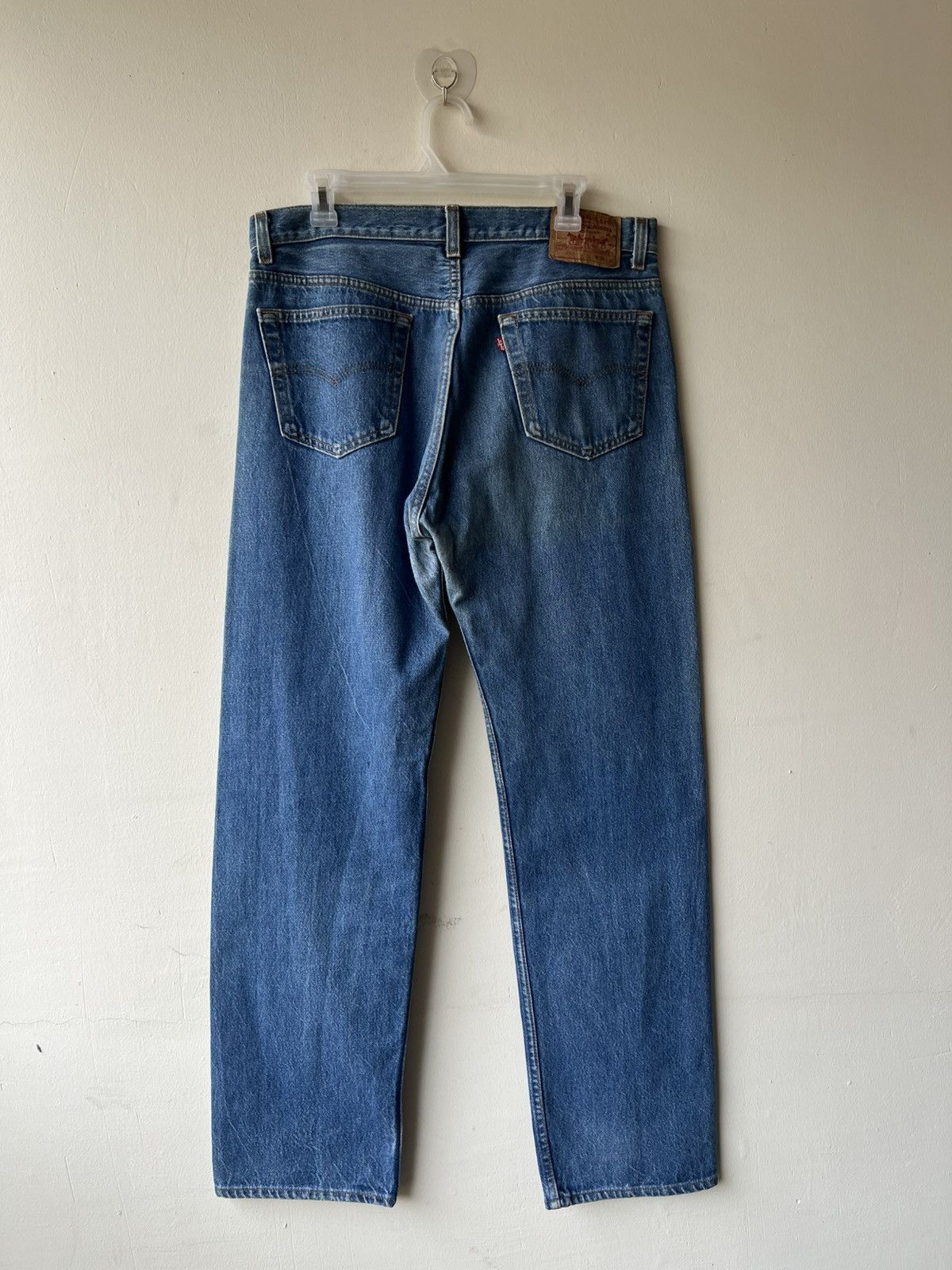 Levi's Vintage 1980s Levi’s 501 Blue Denim Regular Jeans Size US 35 - 3 Thumbnail