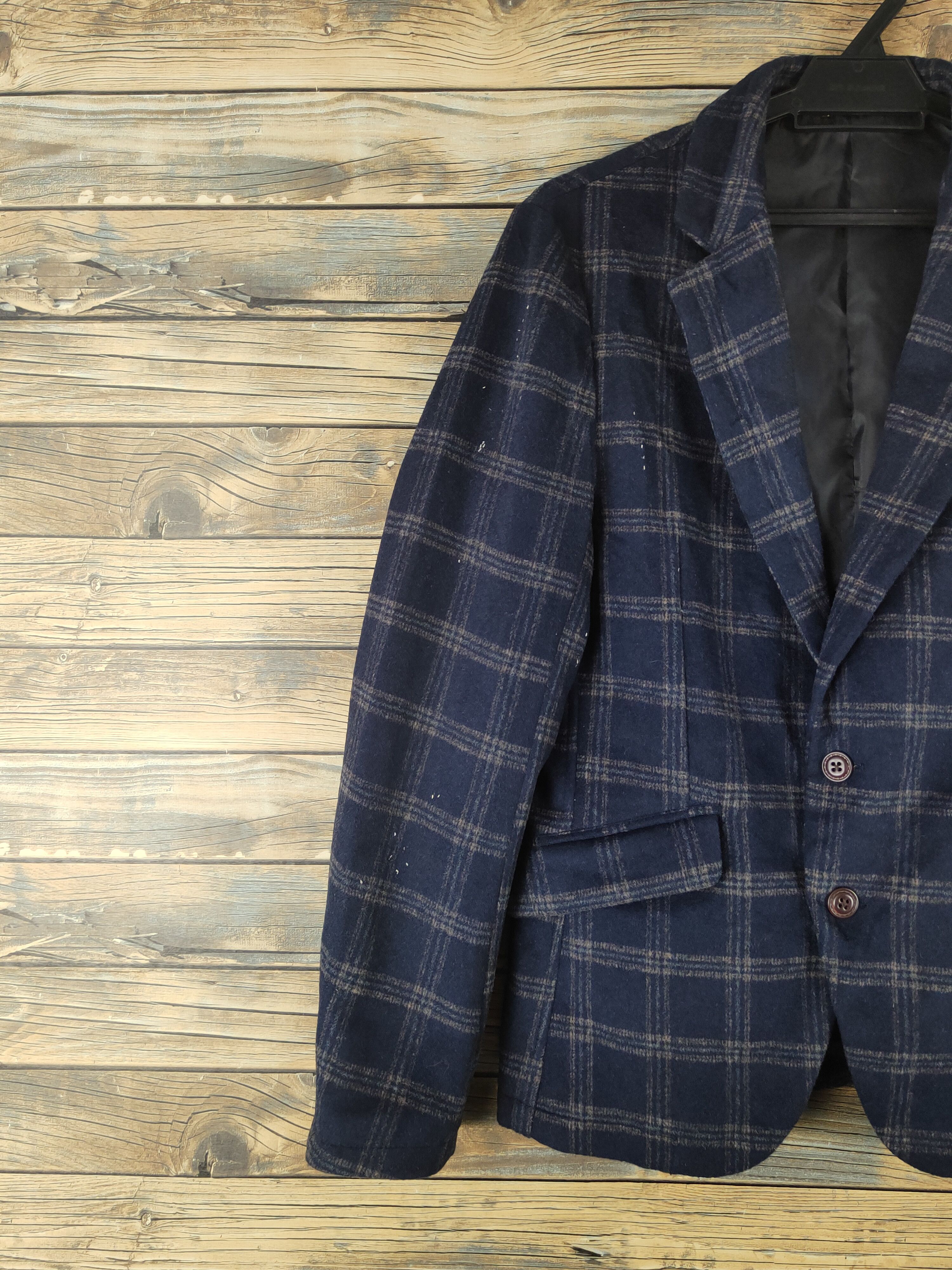 Vintage Rare collection 🔥Here's Street Navy Wool Blazers Size US M / EU 48-50 / 2 - 3 Thumbnail
