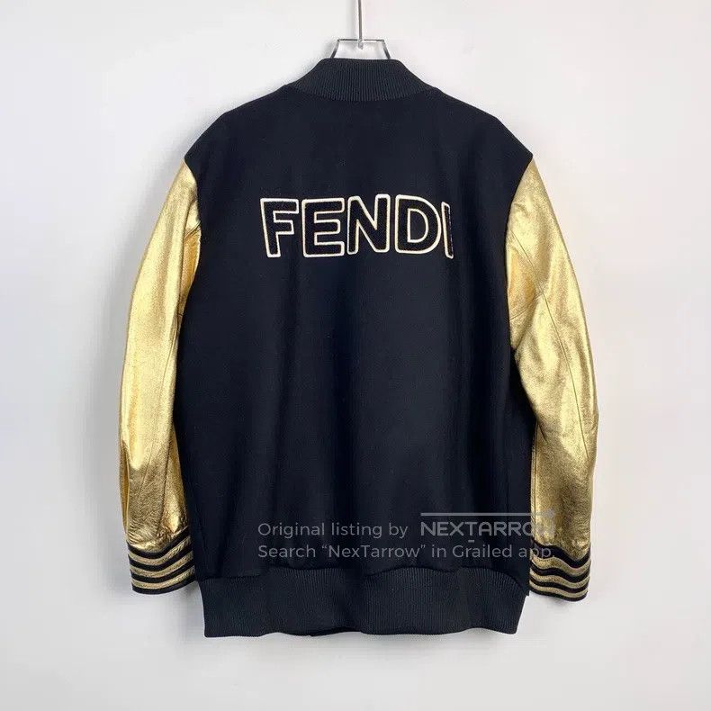 Fendi Fendi Little monster eye black and gold color block baseba Size XS / US 0-2 / IT 36-38 - 2 Thumbnail