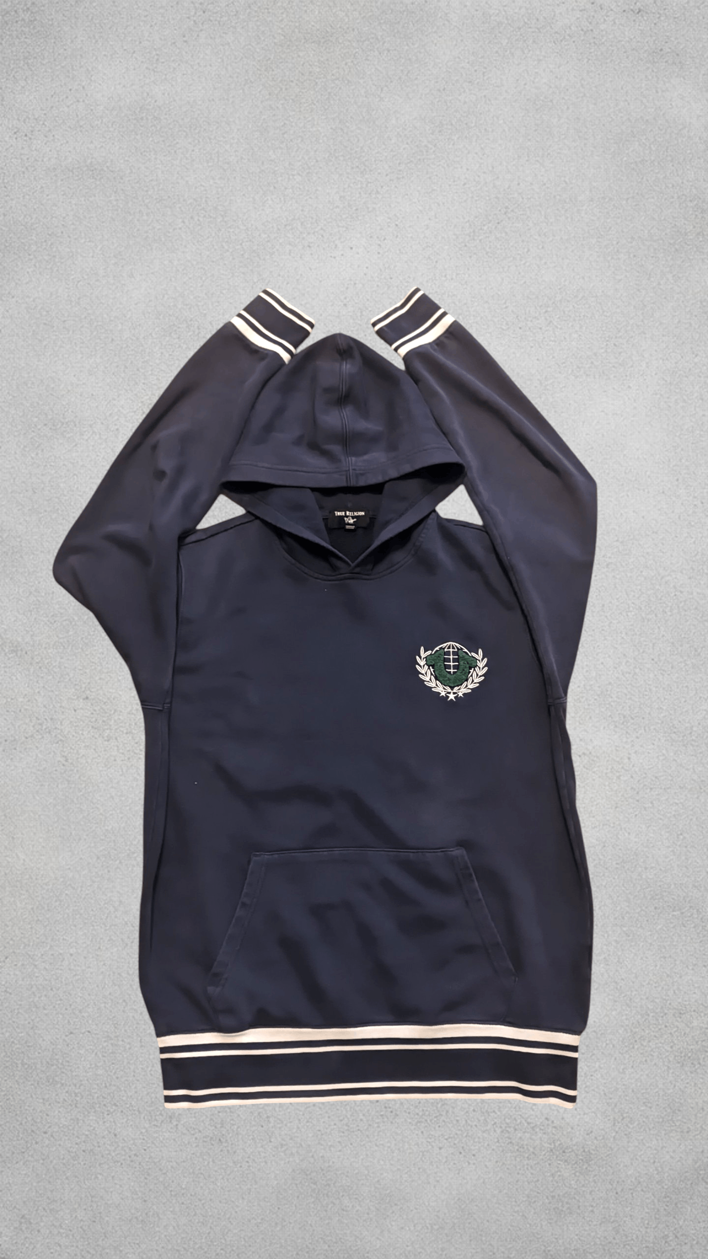 True Religion True Religion Navy Sweatshirt – Details, Stripes, Crest Size US M / EU 48-50 / 2 - 2 Thumbnail