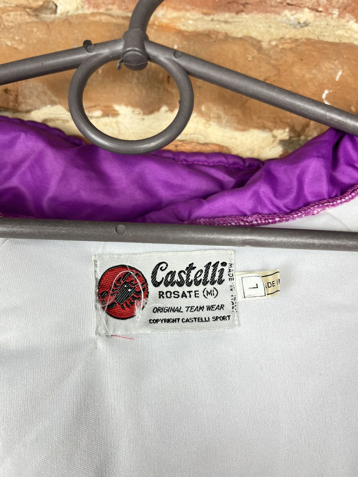 Vintage 💜80s Castelli vintage cycling jersey jacket Made in Italy Size US L / EU 52-54 / 3 - 10 Thumbnail