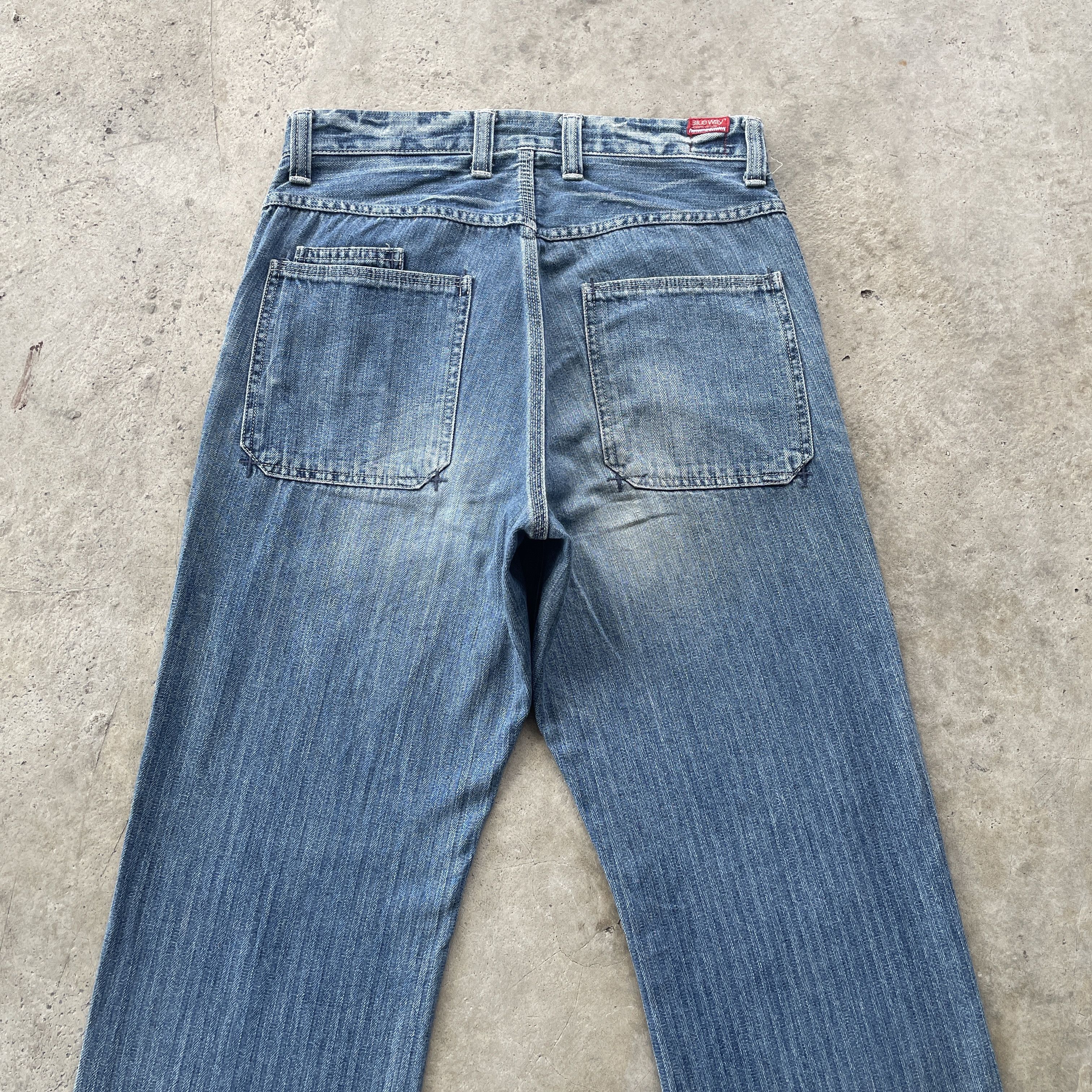 Japanese Brand VINTAGE JAPAN HBT FADED DENIM DISTRESSED JEANS PANTS W30 Size US 30 / EU 46 - 10 Thumbnail