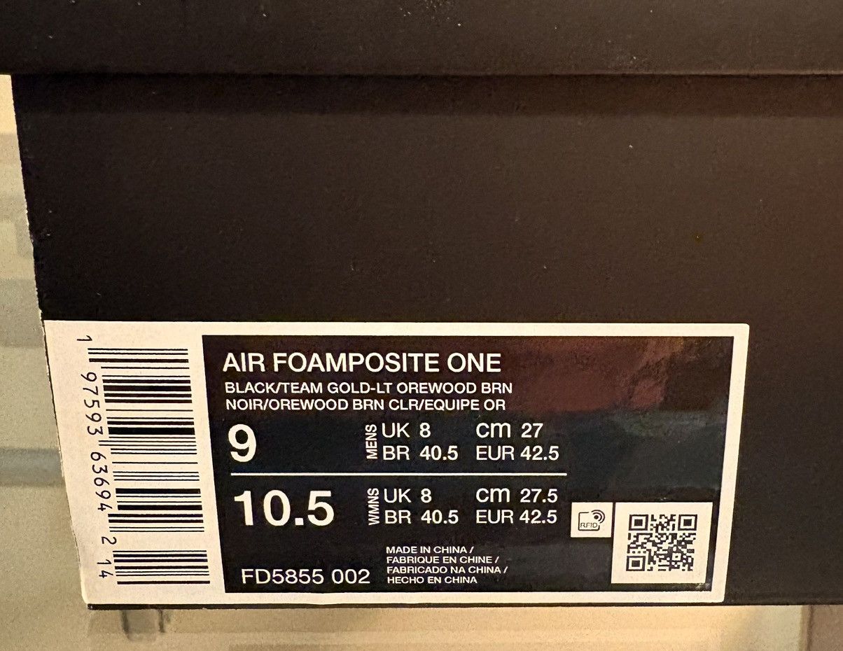 Nike Nike Foamposite One Size US 9 / EU 42 - 9 Thumbnail