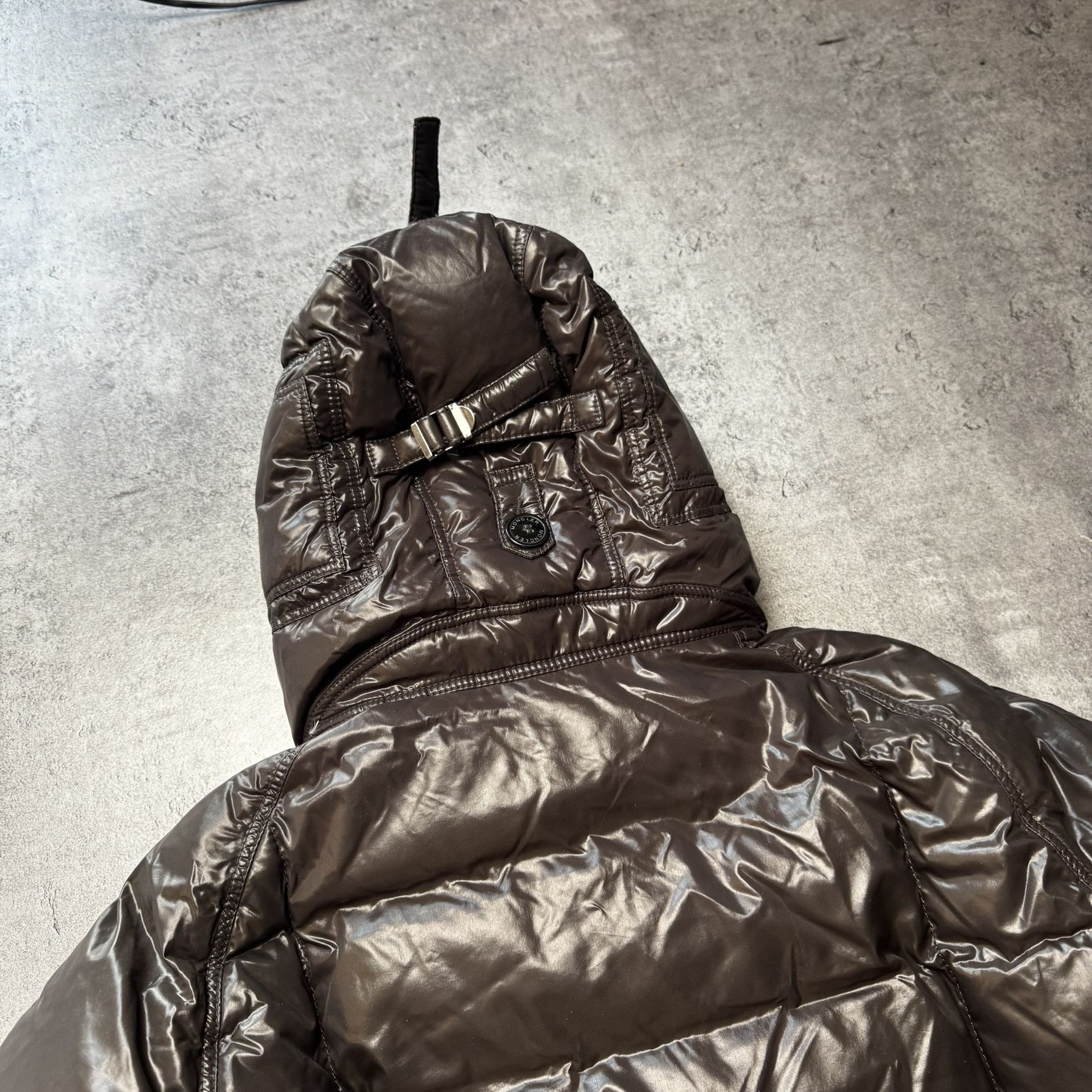 Moncler Brown puffer jacket Moncler vintage with big logo Size US M / EU 48-50 / 2 - 18 Thumbnail