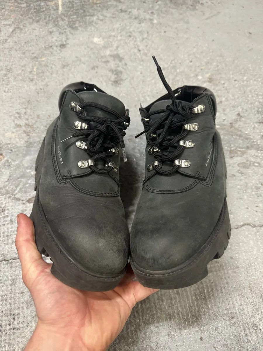 Acne Studios Acne Studios Black Hiking Leather Boots Size US 7 / EU 40 - 2 Thumbnail