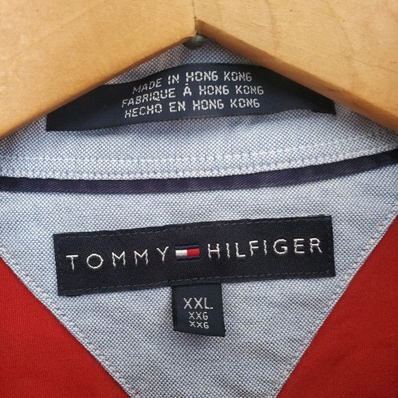 Tommy Hilfiger Vintage Tommy Hilfiger Classic Red Men's Shirt Sz:XXL Size US XXL / EU 58 / 5 - 3 Thumbnail