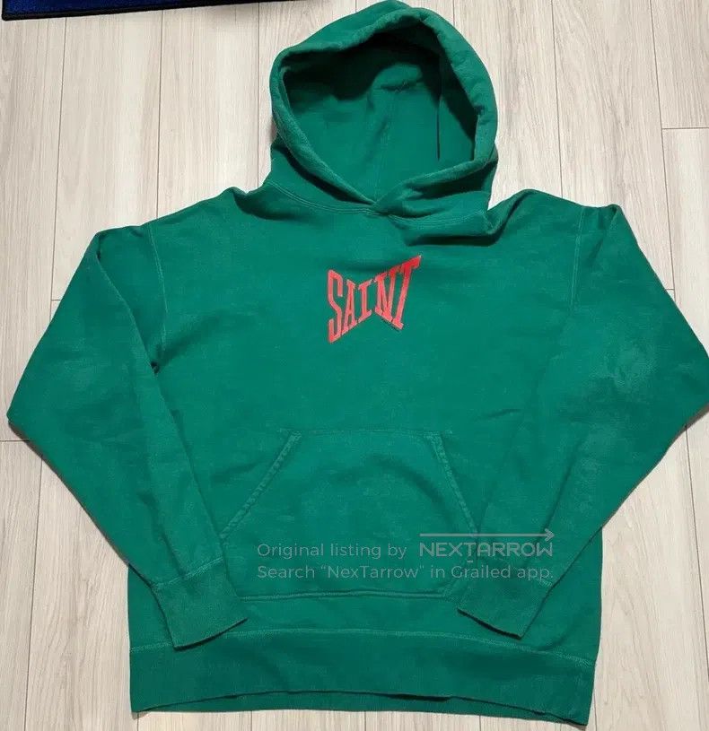Saint Michael Saint Michael Green Hoodie Size US XL / EU 56 / 4 - 2 Thumbnail