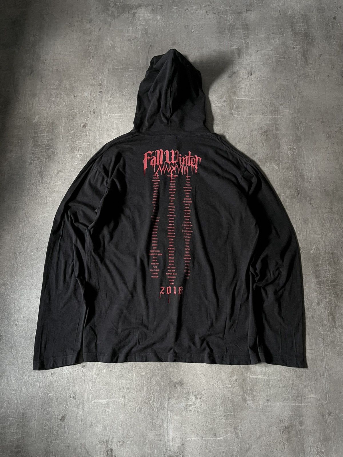 Vetements Vetements Fall/Winter 2018 tour metal hoodie black Size US L / EU 52-54 / 3 - 2 Thumbnail