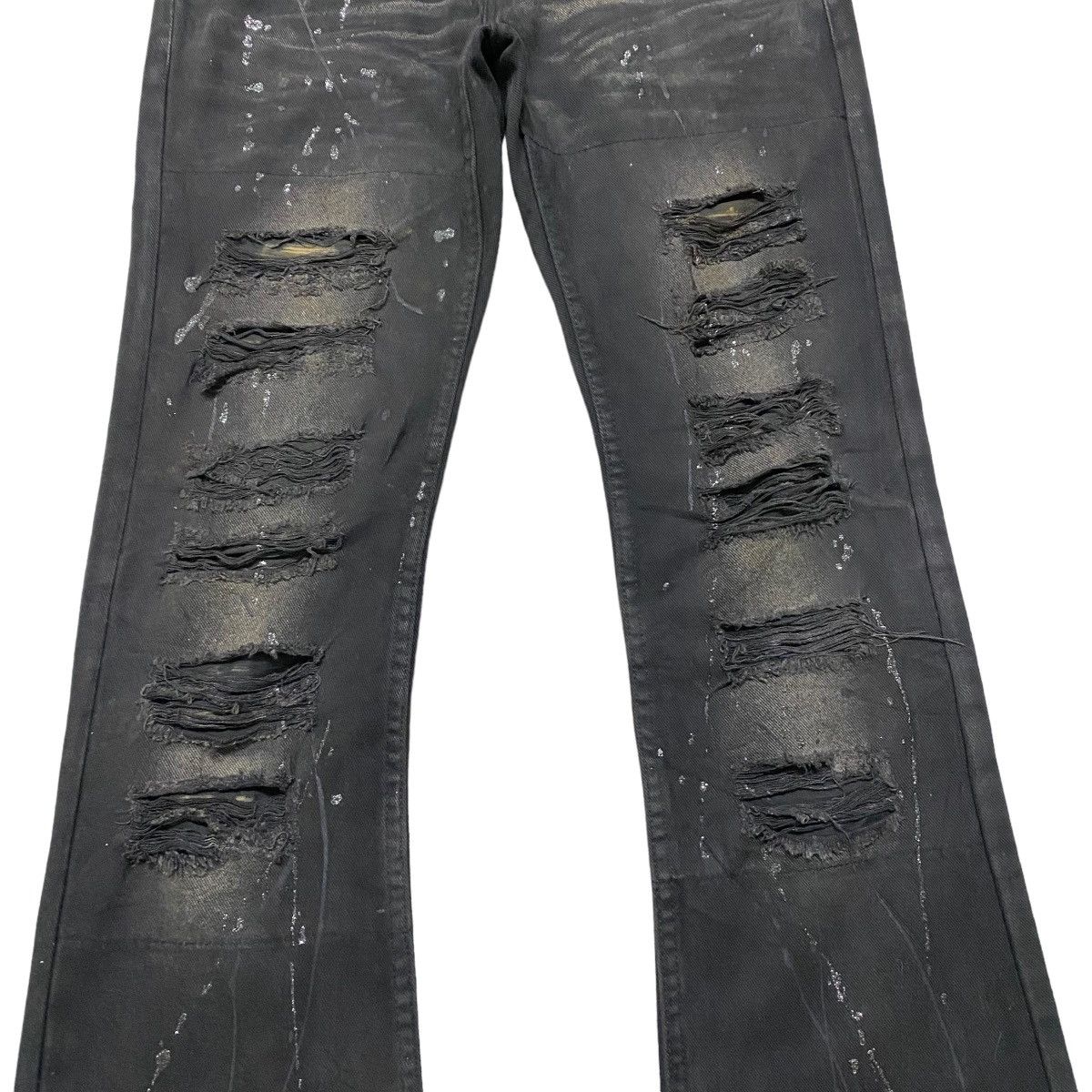 Japanese Brand Japanese Brand K.U.I Denim Flares Coated Distressed Jeans Size US 28 / EU 44 - 7 Thumbnail