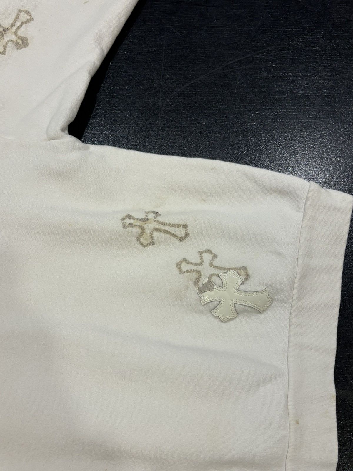Chrome Hearts Chrome Hearts Cross Patch Quarter Zip - White Size US S / EU 44-46 / 1 - 4 Thumbnail
