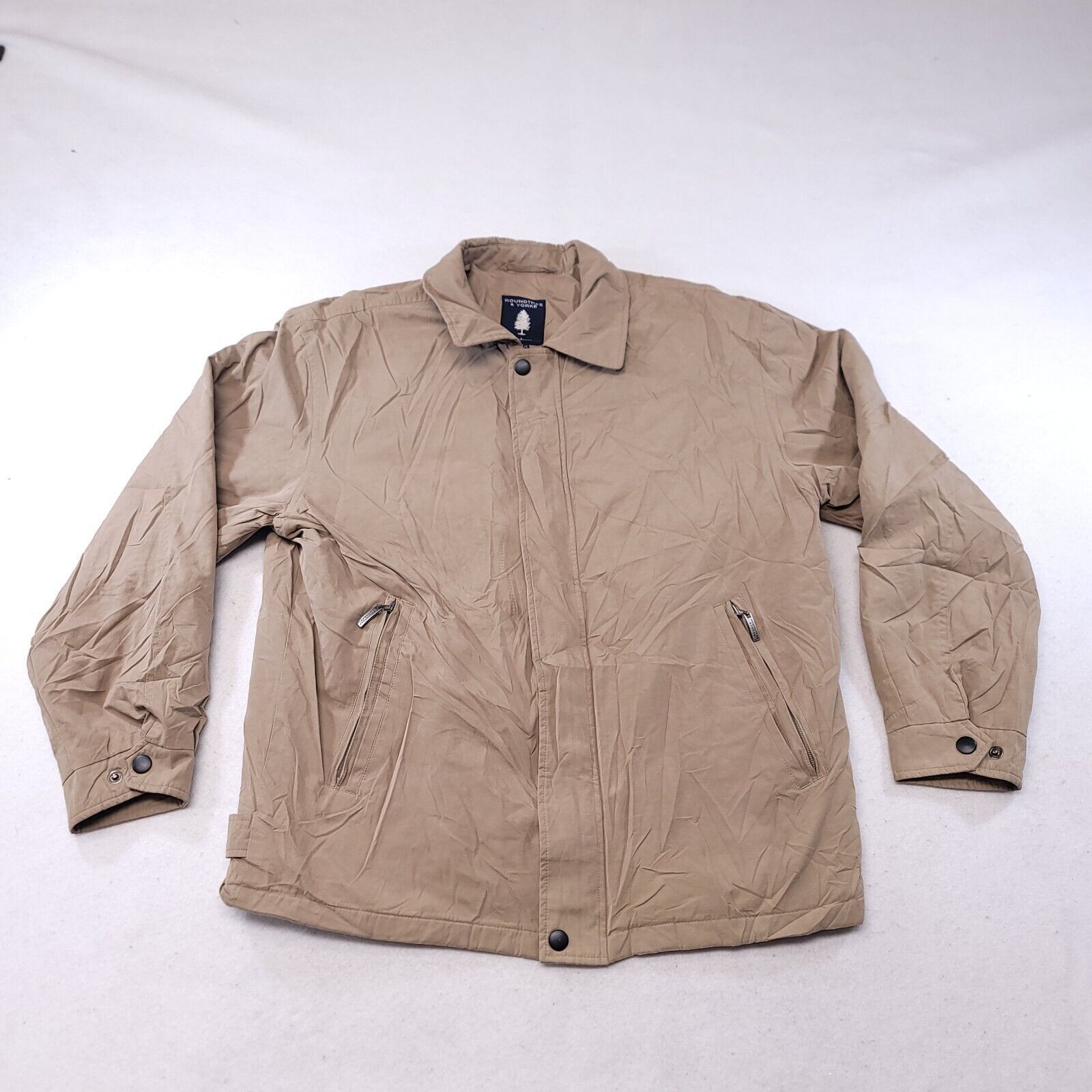 Roundtree & Yorke Roundtree & Yorke Outdoor Jacket Mens Size Medium M Beige Size US M / EU 48-50 / 2 - 2 Thumbnail