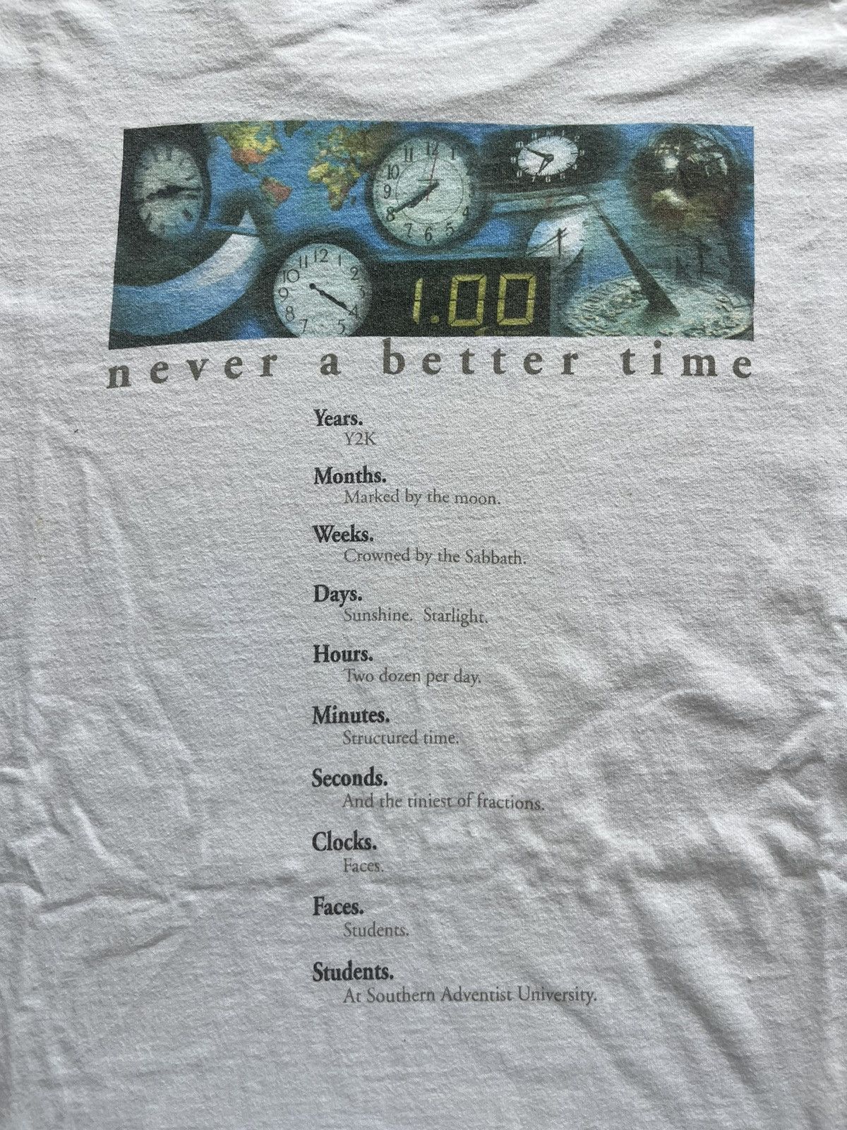 Vintage Vintage SOUTHERN ADVENTIST UNIVERSE YEAR 2000’s Tshirt Size US XL / EU 56 / 4 - 10 Thumbnail