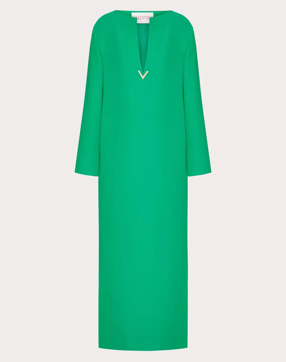 Valentino o1s1wg110625 Cady Couture Kaftan Dress in Green Size S / US 4 / IT 40 - 1 Thumbnail