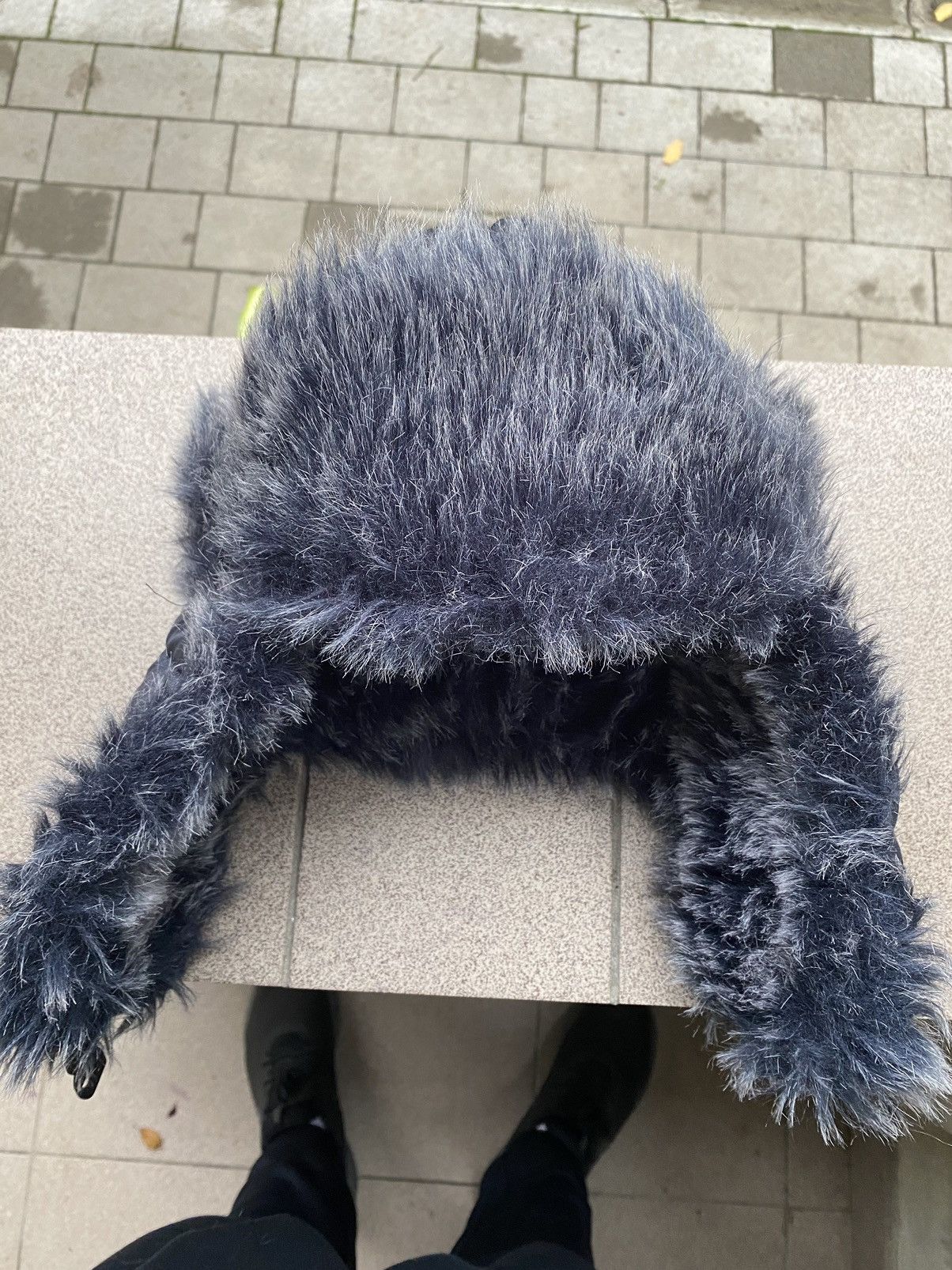 Hysteric Glamour × Vintage Crazy Y2k Mohair Fuzzy Hat Ushanka Punk Puffer Size ONE SIZE - 4 Thumbnail