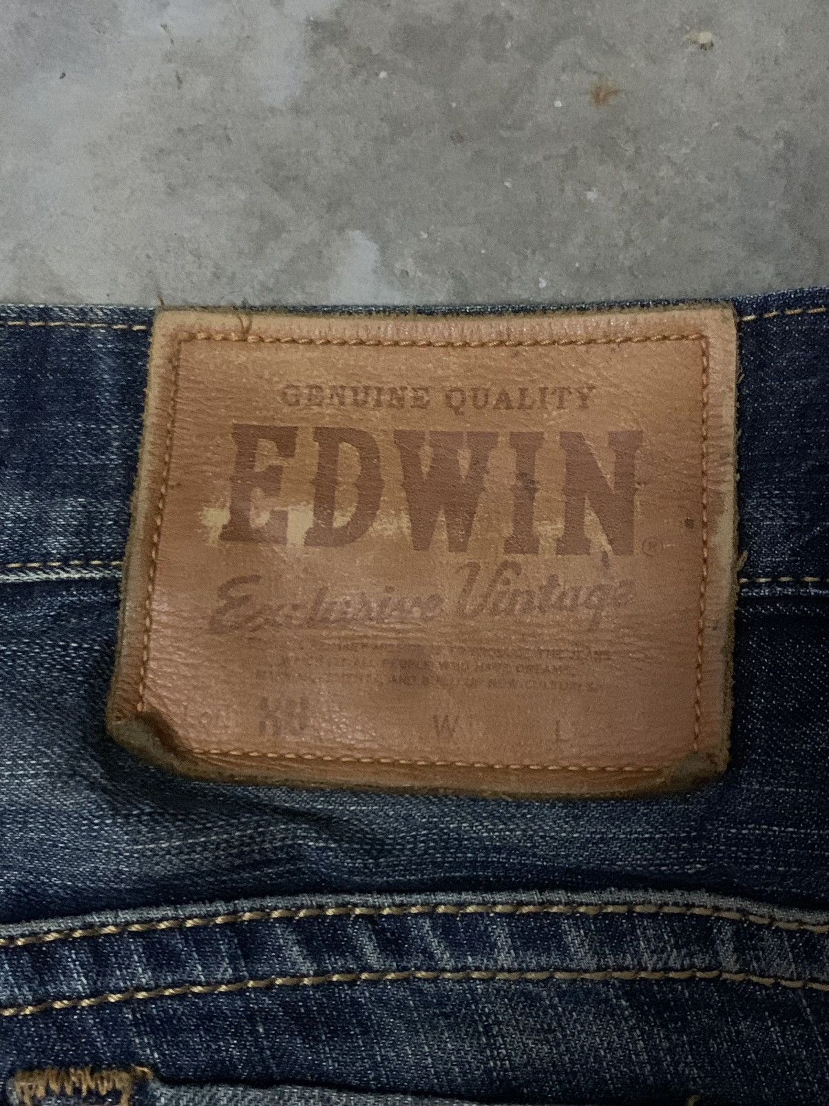 Edwin × Japanese Brand × Vintage Edwin Exclusive Vintage Selvedge Flare Denim Jeans Size US 30 / EU 46 - 13 Thumbnail