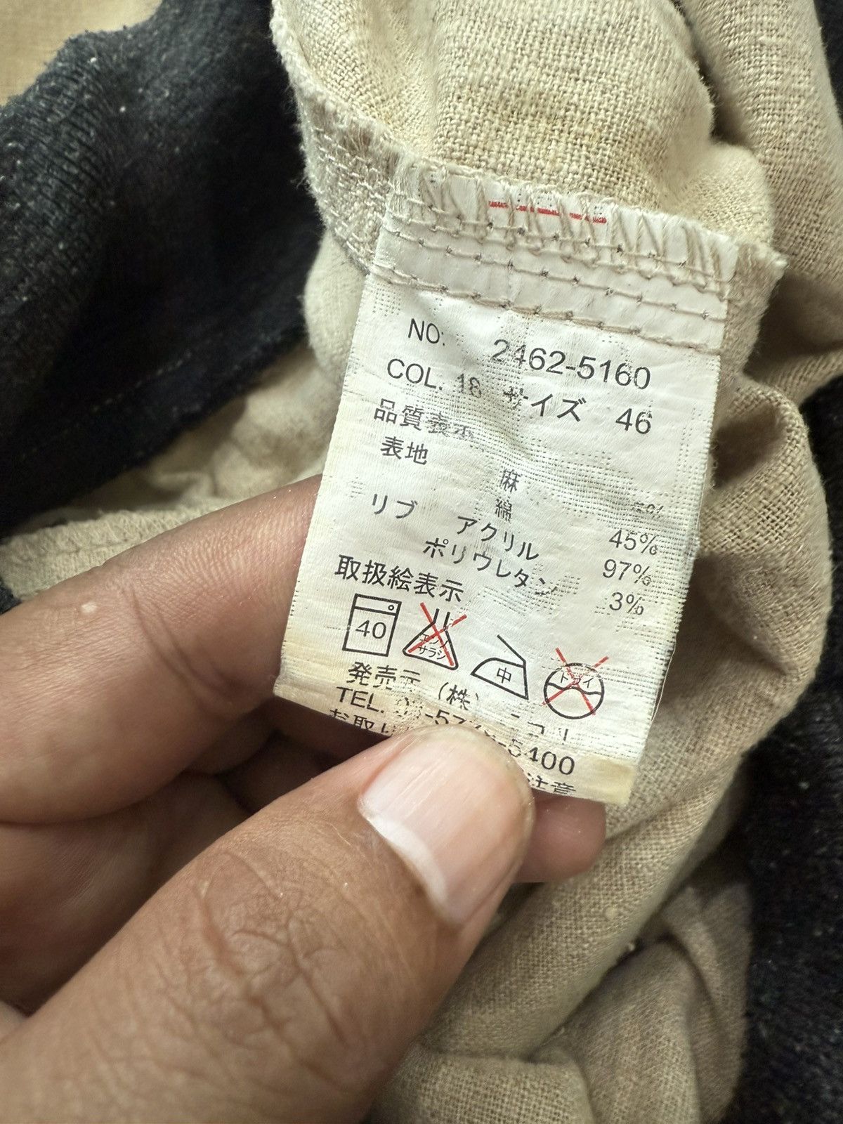Japanese Brand Japan Brand Vital Monsieur Nicole Vintage Hemp Pants Design Size US 33 - 8 Thumbnail