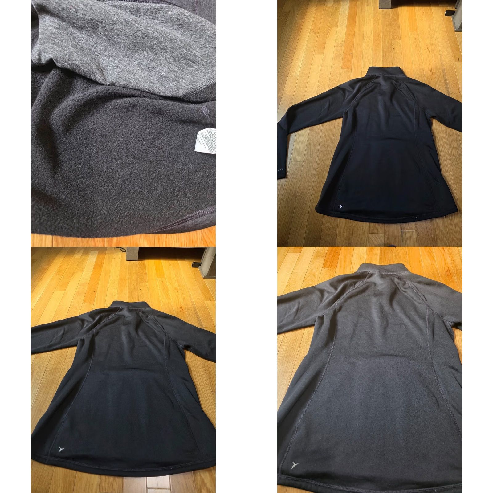 Old Navy Old Navy Active Go-Dry 1/4 Zip Athletic Jacket Women's M Black Polyester Pockets Thumbholes Running & Jogging Athleisure Jacket Size M / US 6-8 / IT 42-44 - 8 Thumbnail