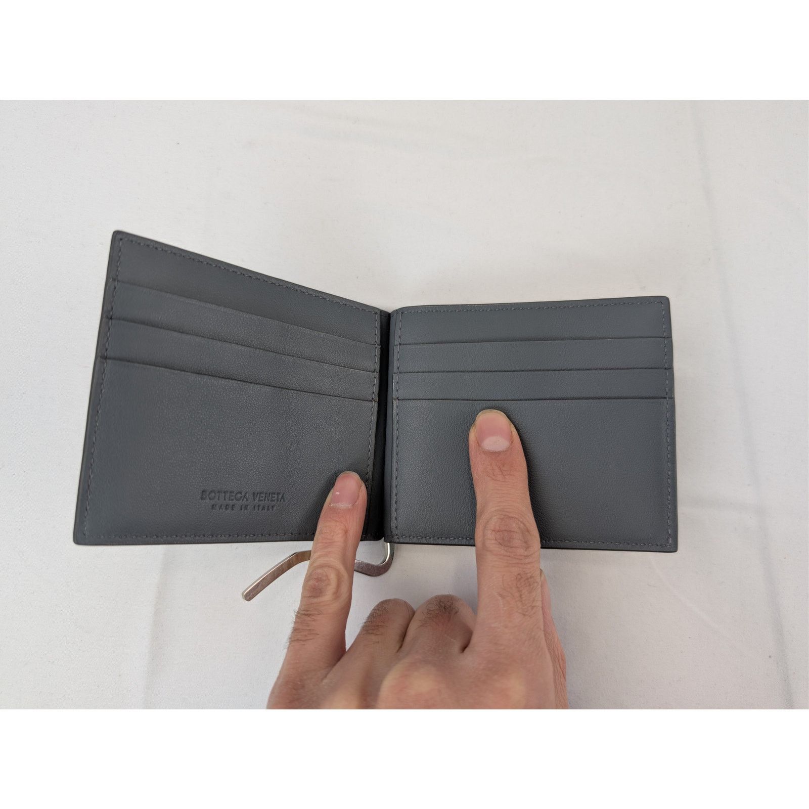 Bottega Veneta o1rshd1 Intrecciato debossed calfskin bi-fold wallet Size ONE SIZE - 4 Thumbnail