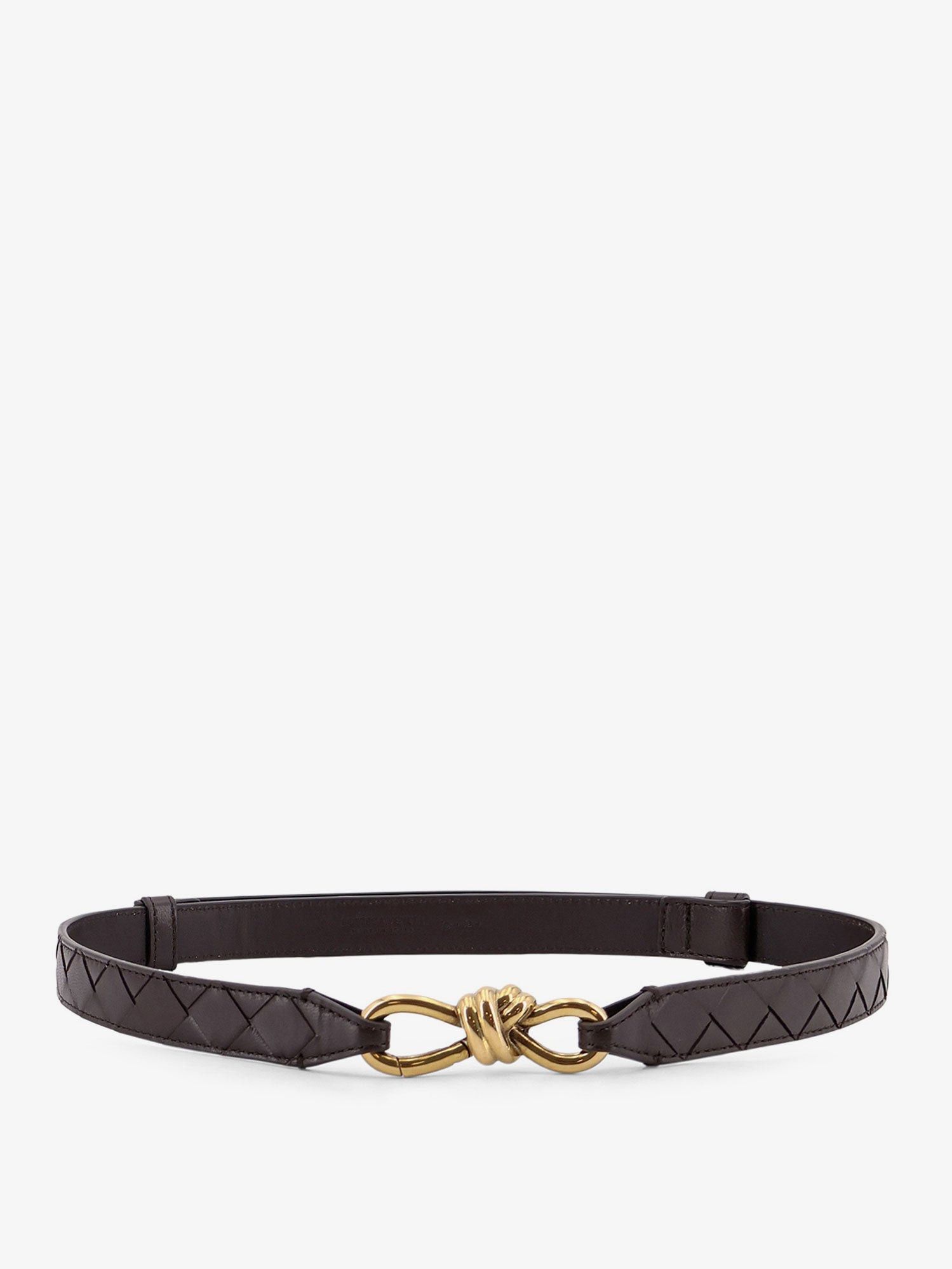 Bottega Veneta Leather Belt With Intrecciato Motif Size ONE SIZE - 1 Thumbnail