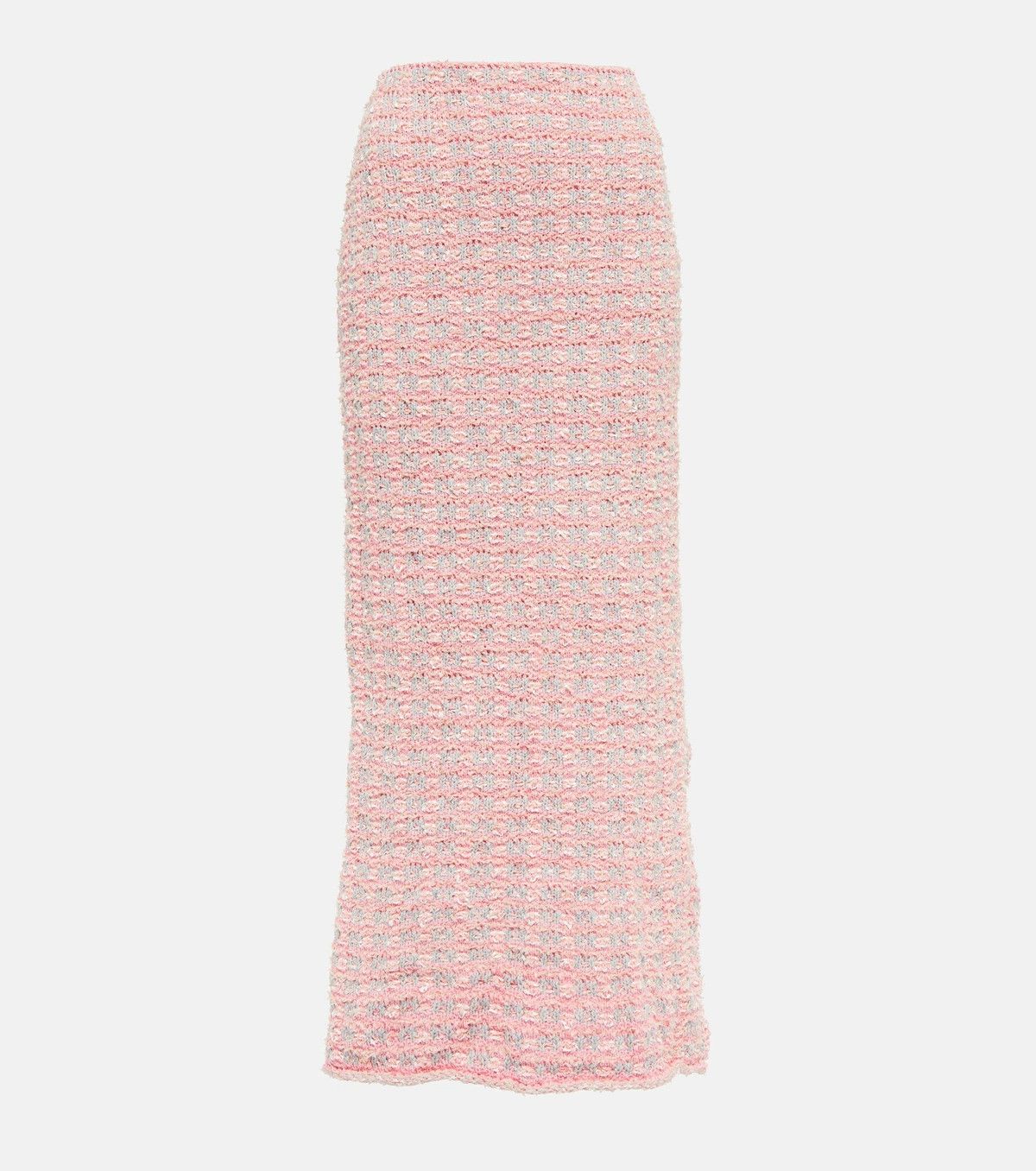 Balenciaga o1y0625 Midi Skirt in Pink Size 25" / US 0 / IT 36 - 1 Thumbnail