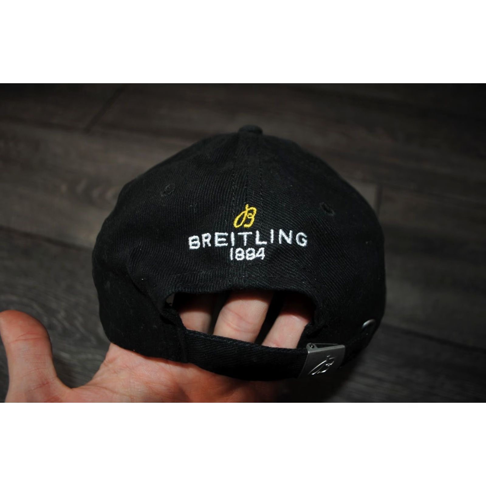 Breitling Breitling Hat Cap Mens Black Cotton 100% New STYLE LOGO GOLD LOGO Cap Size ONE SIZE - 5 Thumbnail