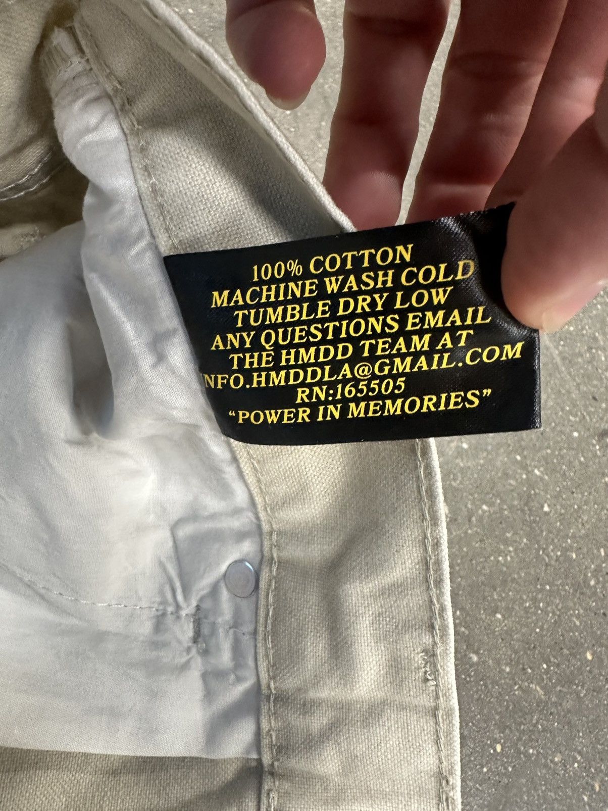 HMDD Happy memories dont die graffiti chino pants cream Size US 36 / EU 52 - 5 Thumbnail