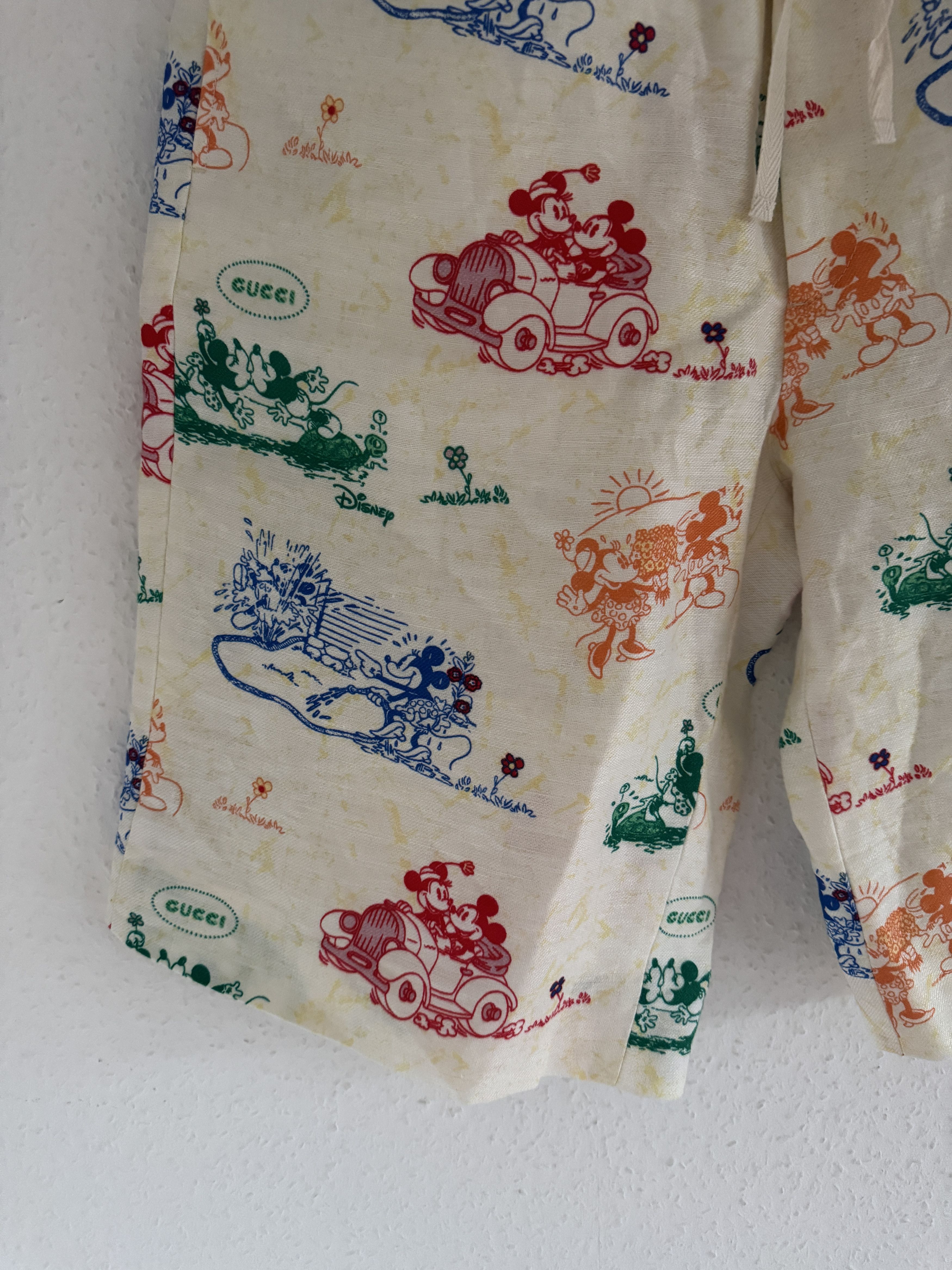Disney × Gucci Linen Mickey Shorts Size US 32 / EU 48 - 6 Thumbnail
