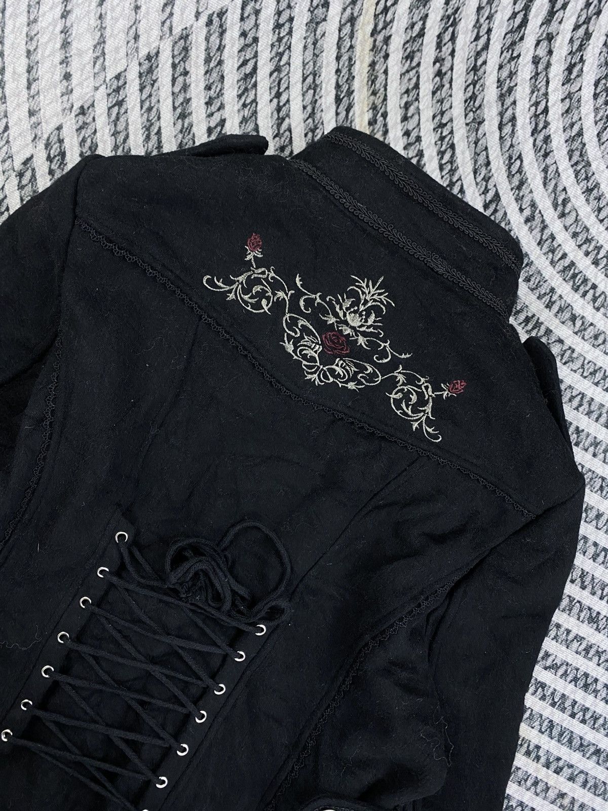 Le Grande Bleu (L.G.B.) Vintage Ozz Croce Punk Bondage Jacket Size M / US 6-8 / IT 42-44 - 10 Thumbnail